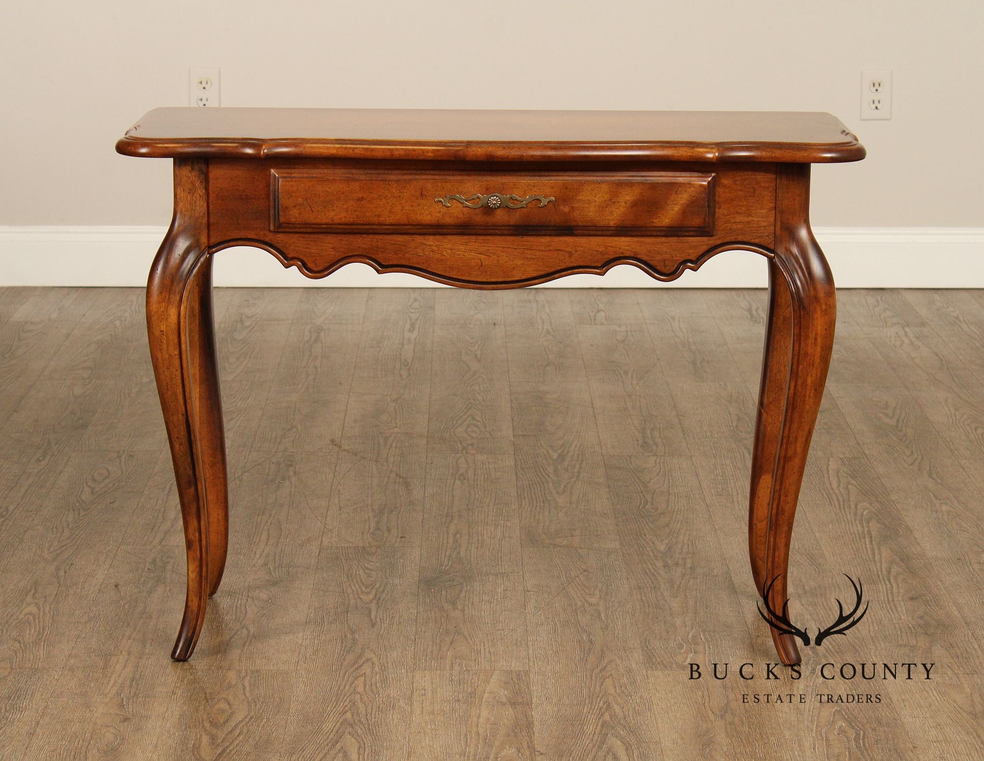 Ethan Allen French Country Style Maple Console Table