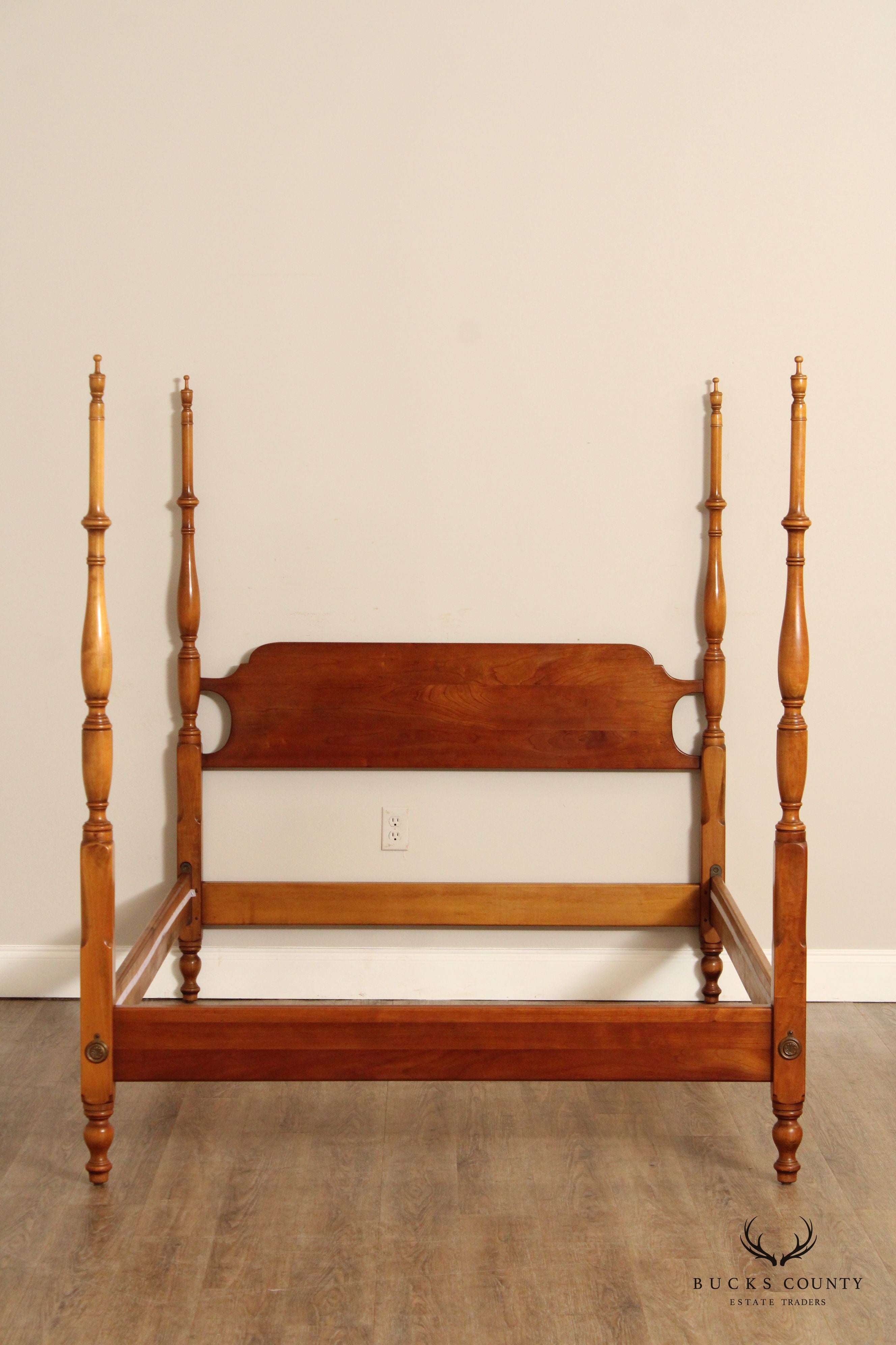 L. & J.G. Stickley Vintage Cherry Full-Size Poster Bed
