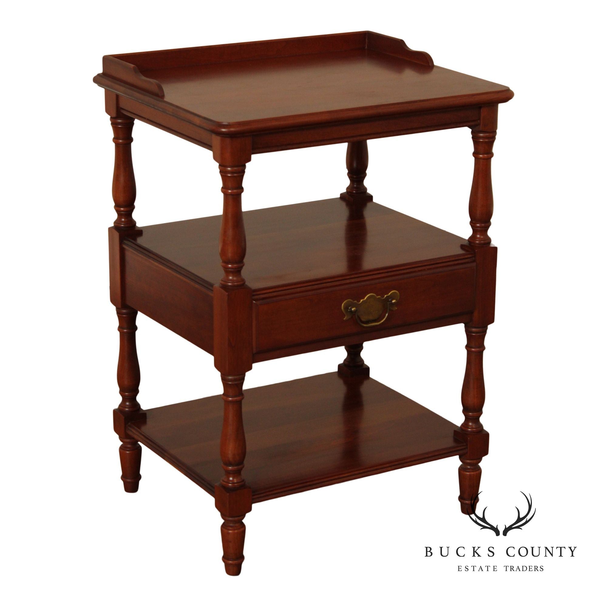 Pennsylvania House Cherry Three-Tier Nightstand