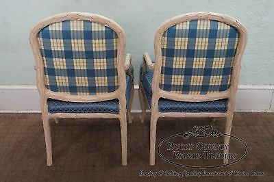 Quality Pair of Faux Naturalistic Carved Arm Chairs (B)