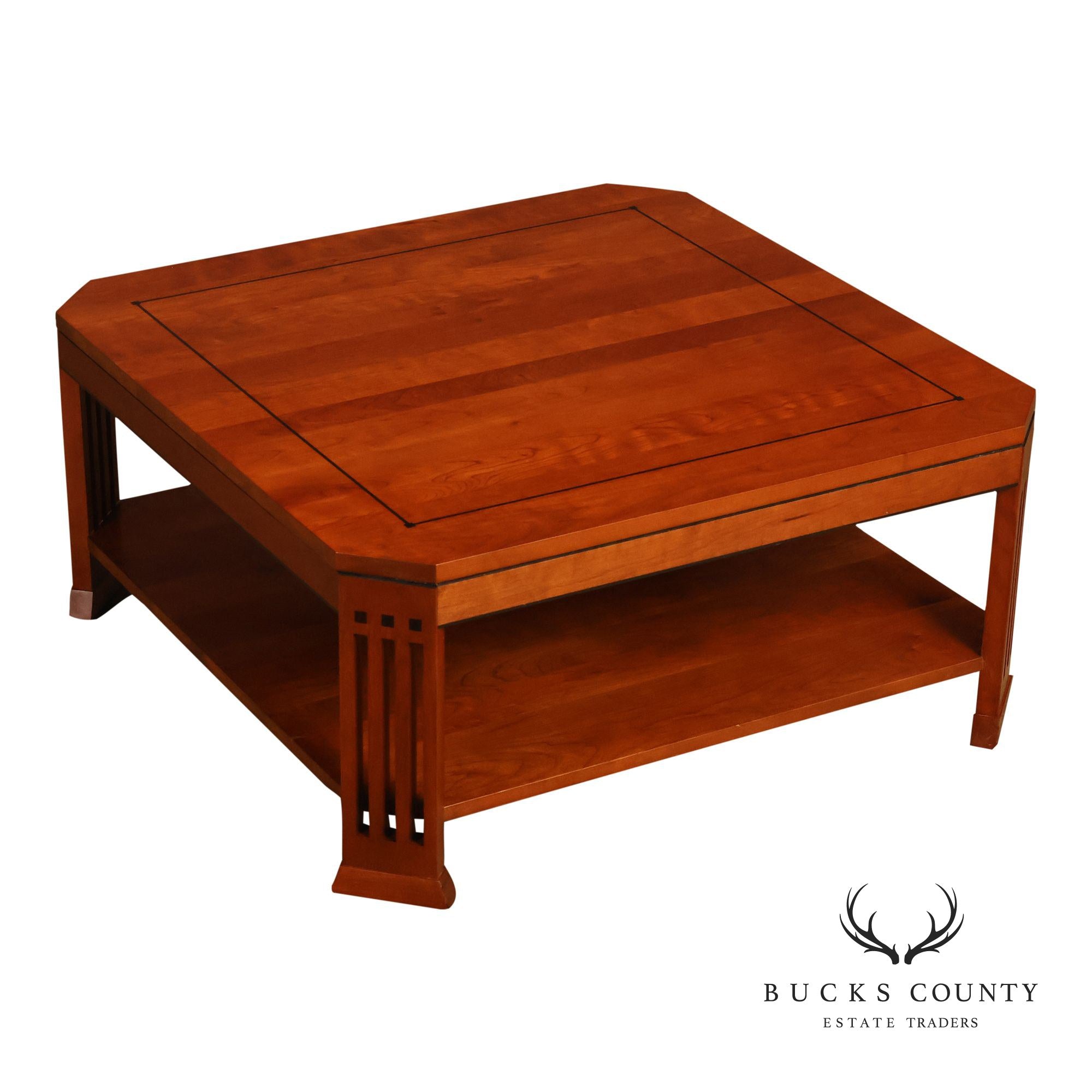 Stickley 21st Century Collection Large Square Cherry Coffee Table