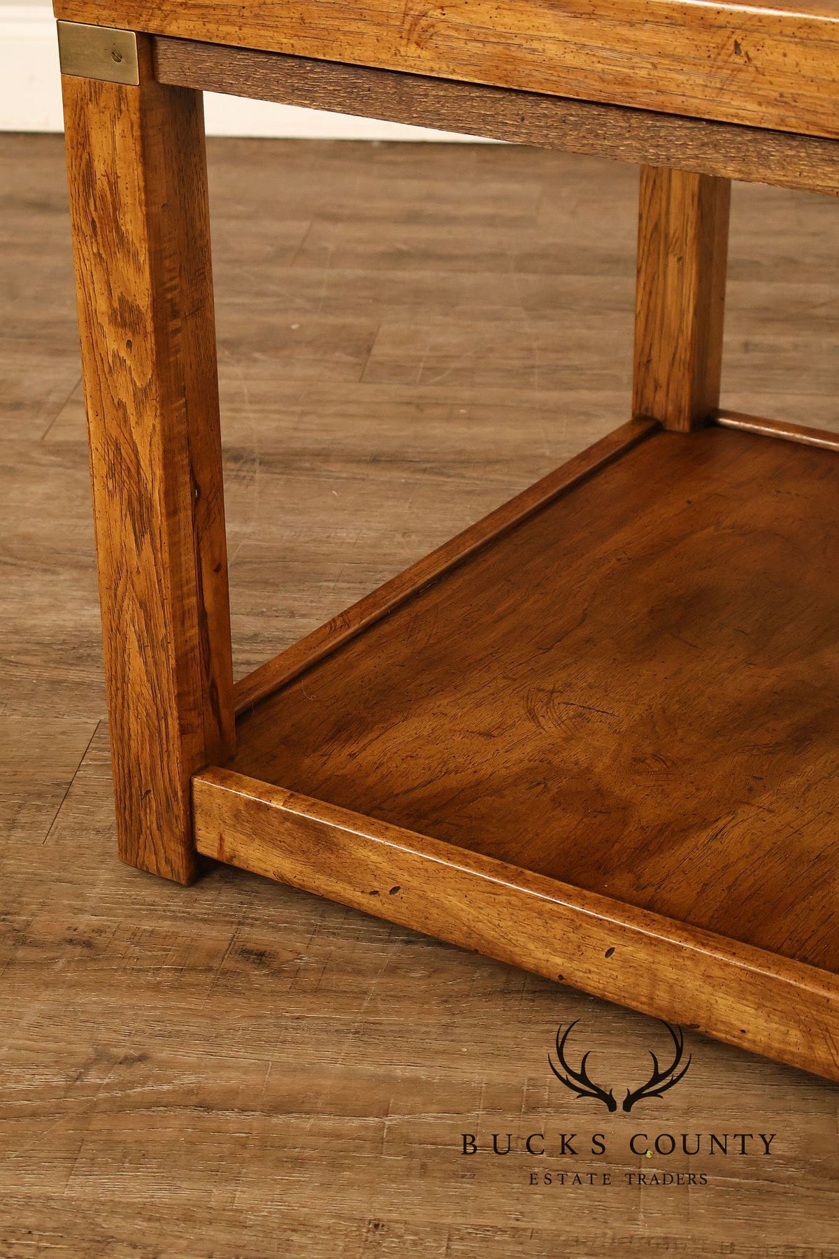 Drexel Heritage Campaign Style End Table