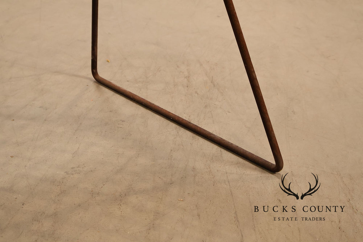 Mid Century Modern Harry Bertoia Style Diamond Wire Lounge Chair