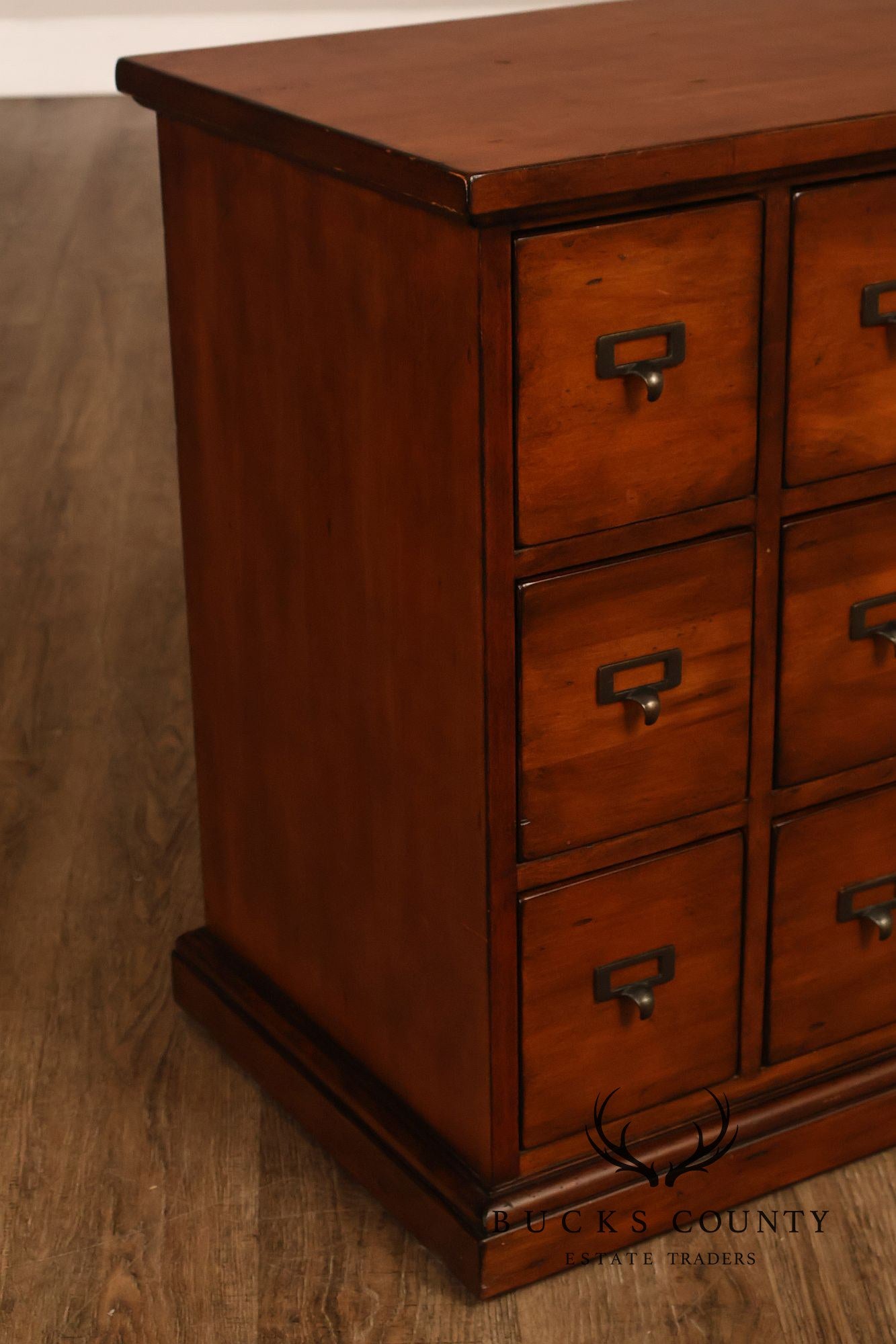 Ethan Allen Country Craftsman Apothecary Style Nine Drawer Chest