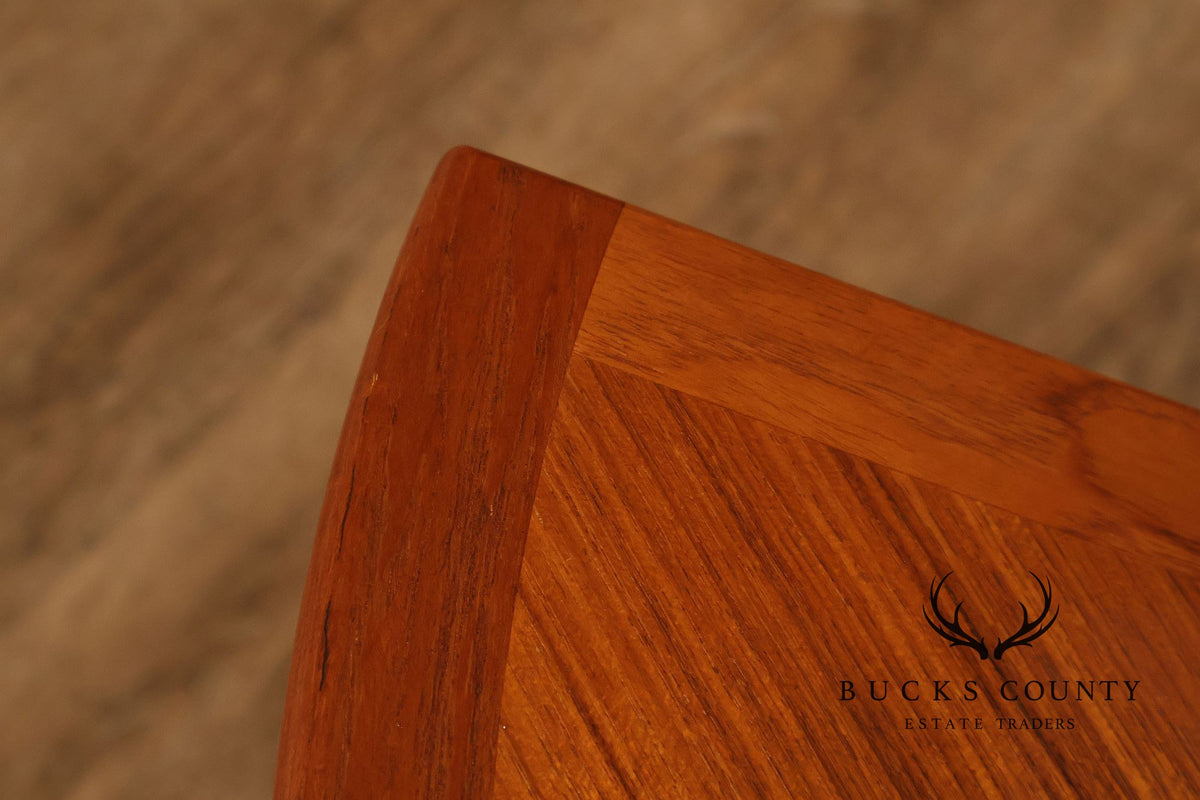 Andreas Tuck Danish Modern Teak Corner Side Table