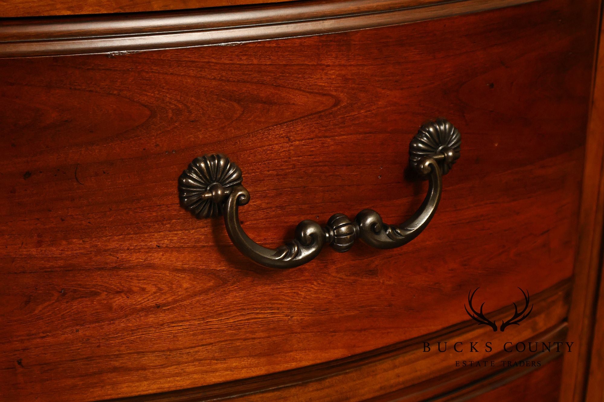 Ethan Allen Tuscany Serpentine Nine-Drawer Dresser In Cherry Finish
