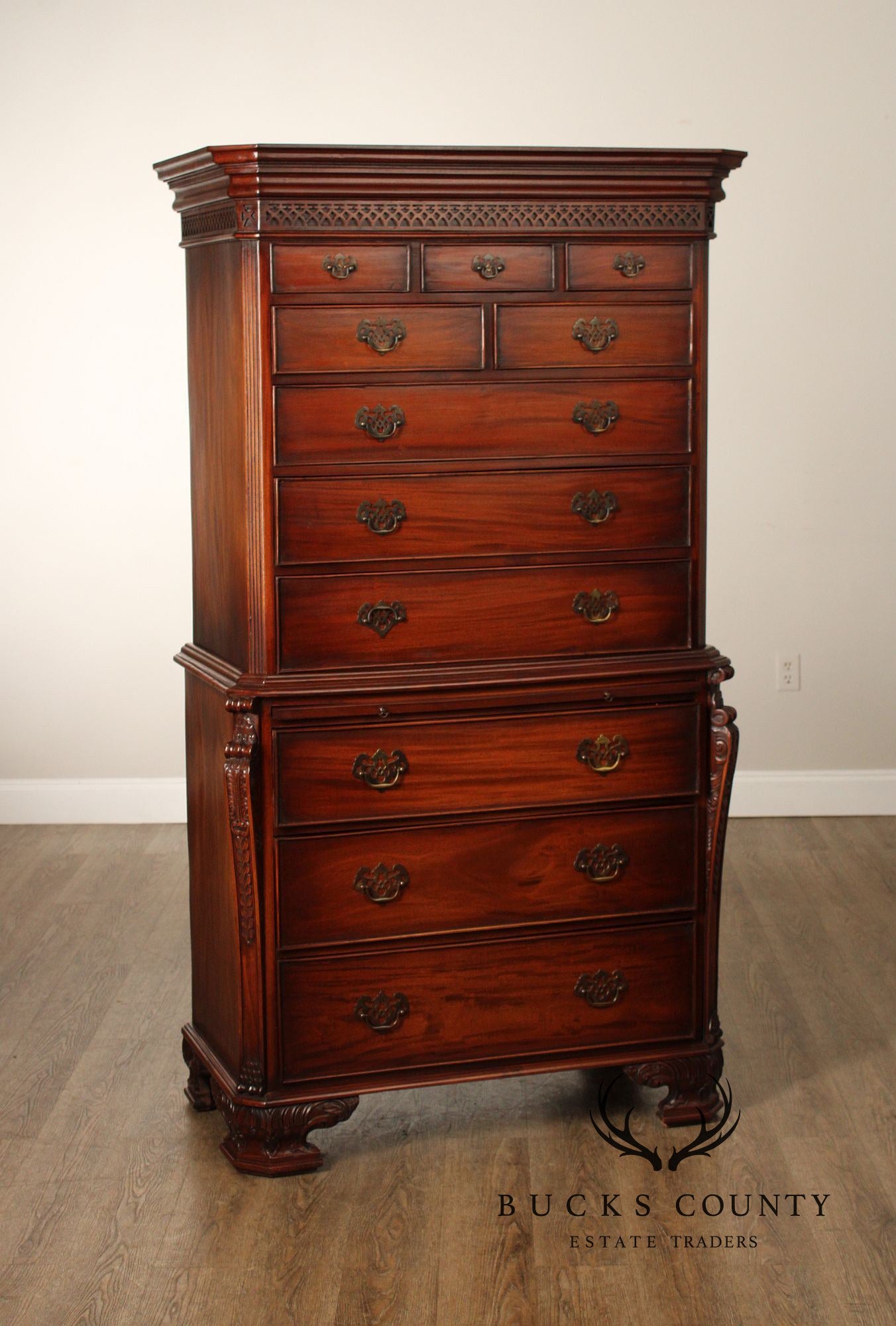 Georgian Style Mahogany Tall Chest