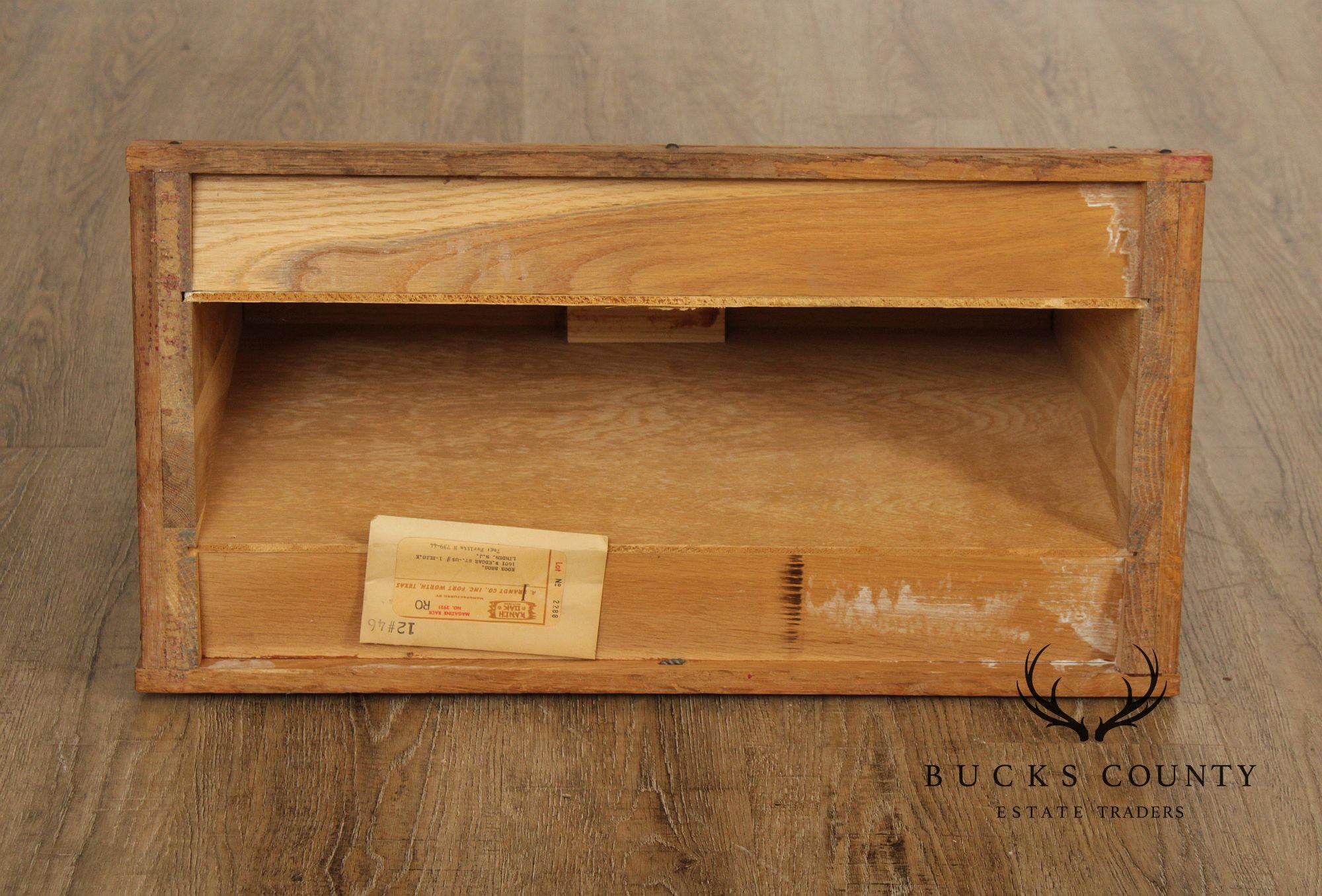 Brandt Ranch Oak Vintage Magazine Stand