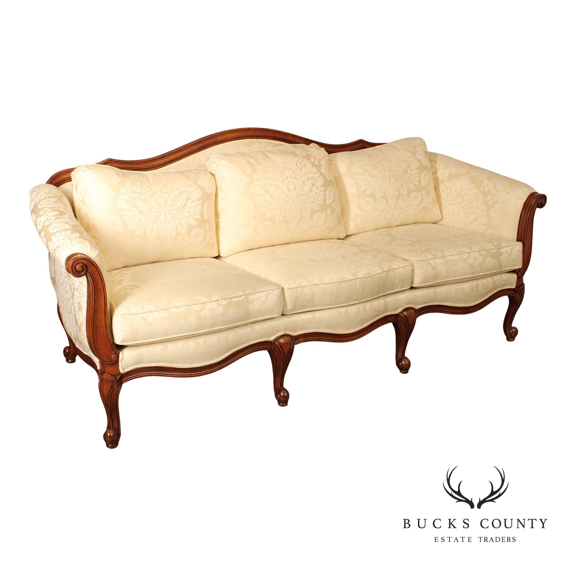 Ethan Allen French Louis XV Style Evette Sofa