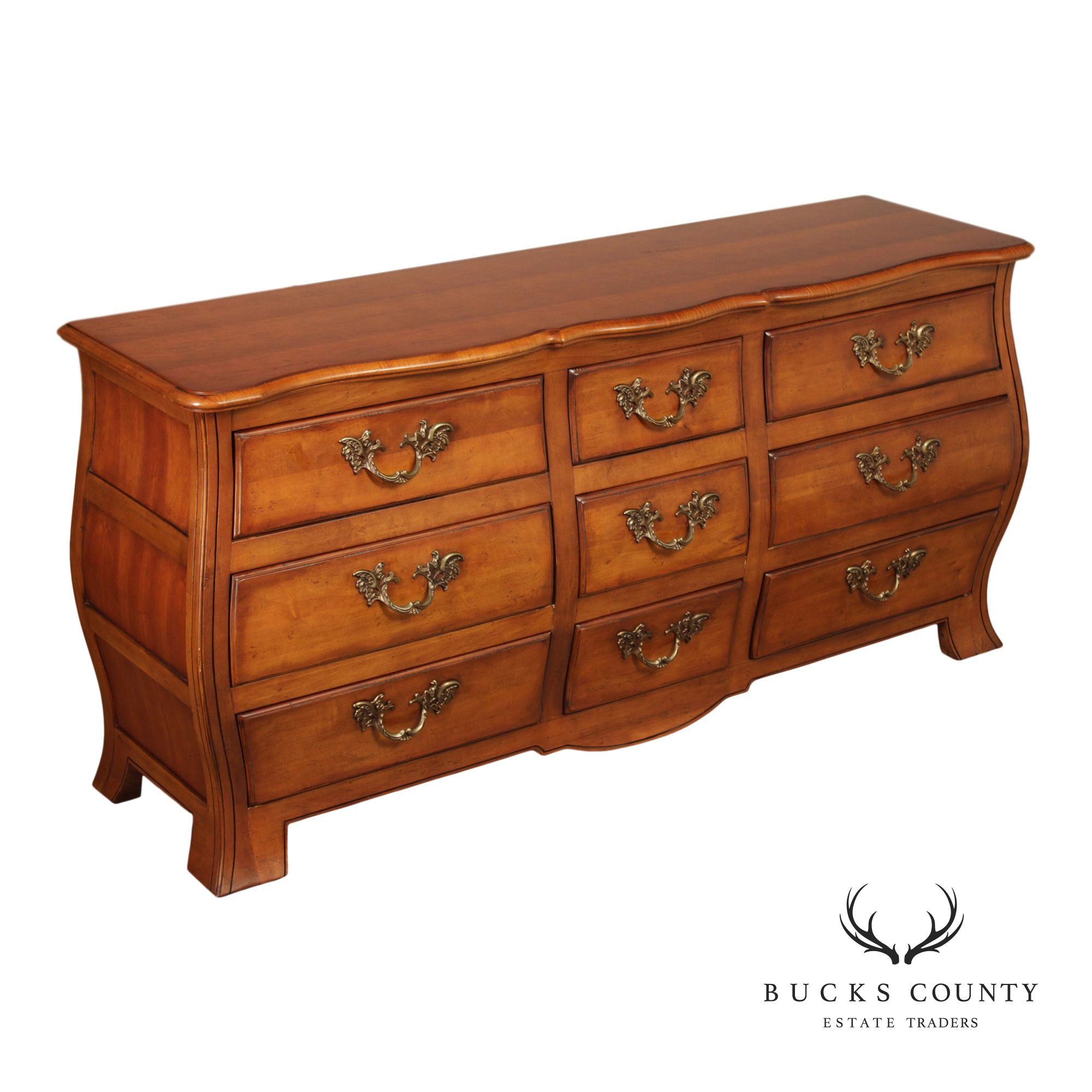 Century Furniture 'Charleux' Bombe Triple Dresser