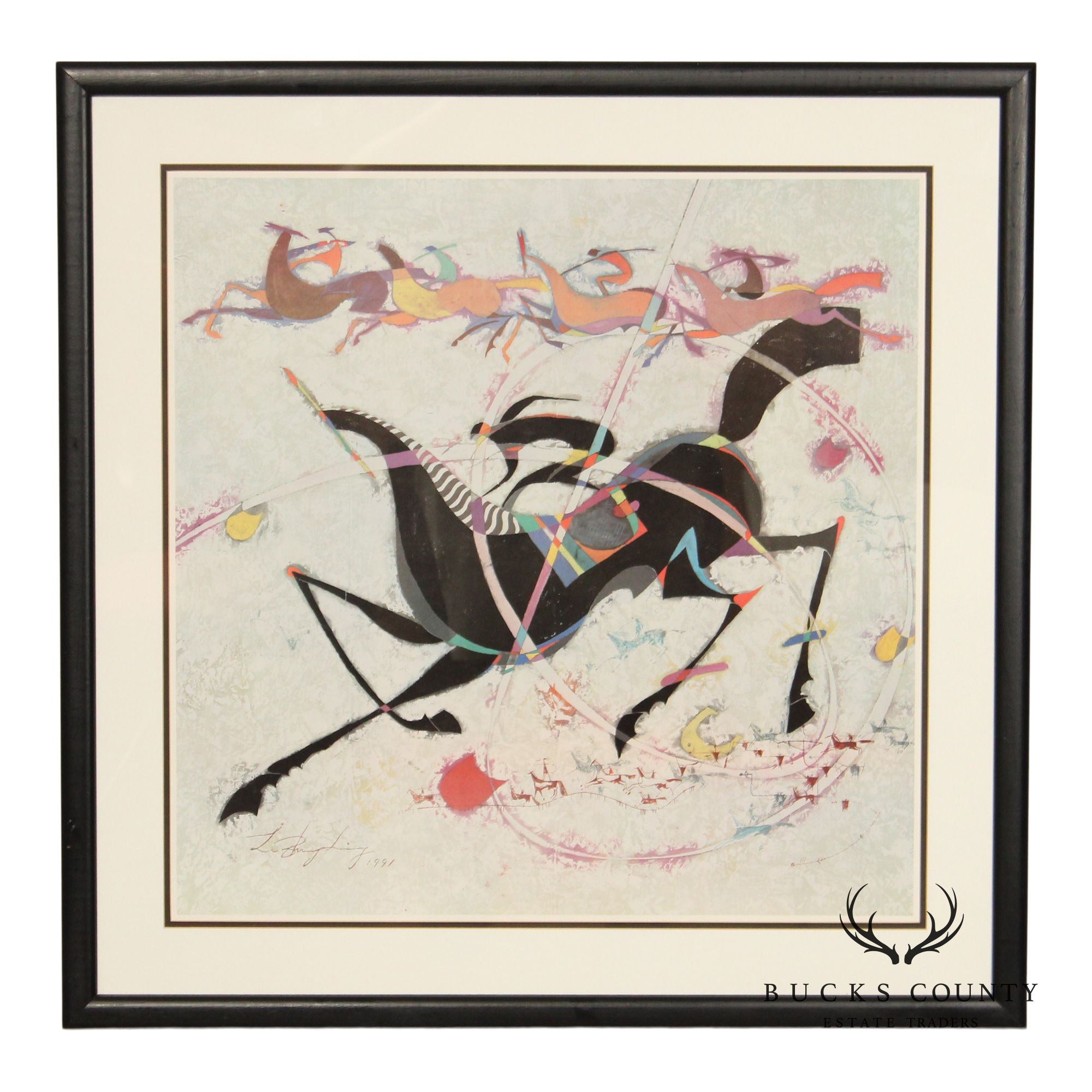 Li Zhong Liang Contemporary Print, Cave Painting