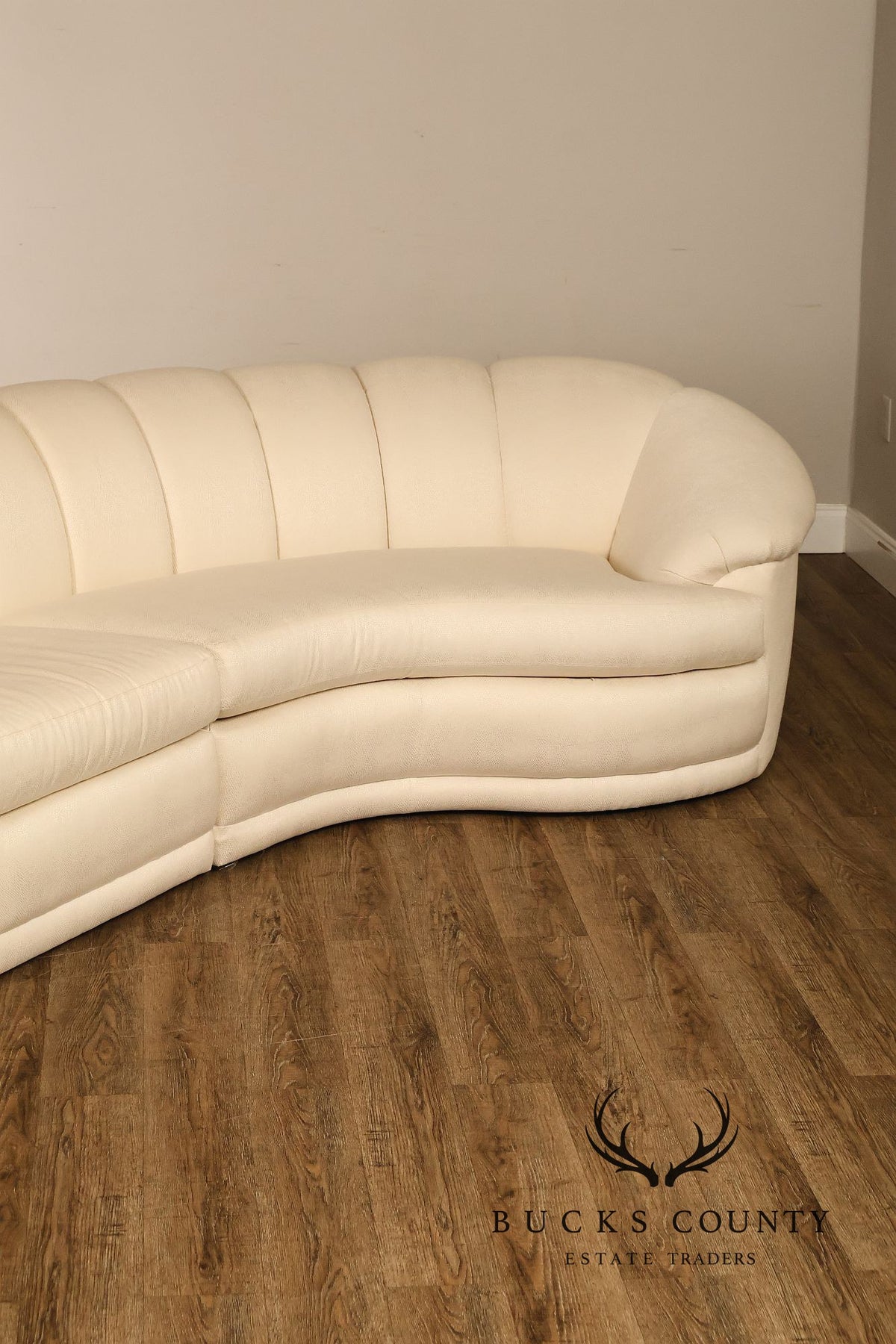Thayer Coggin Post Modern Curved Sectional Sofa