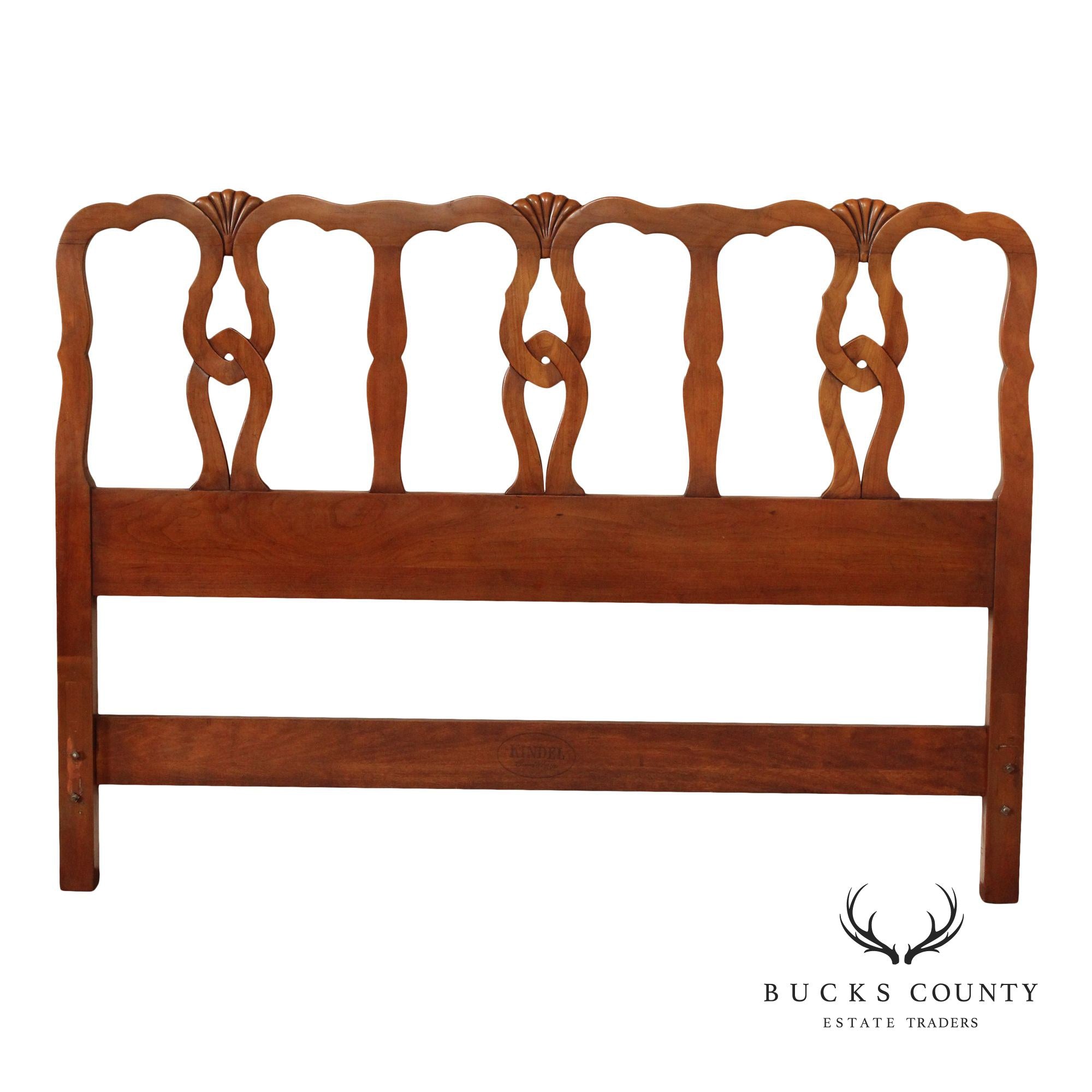 Kindel French Provincial Style Cherry Full Size Headboard