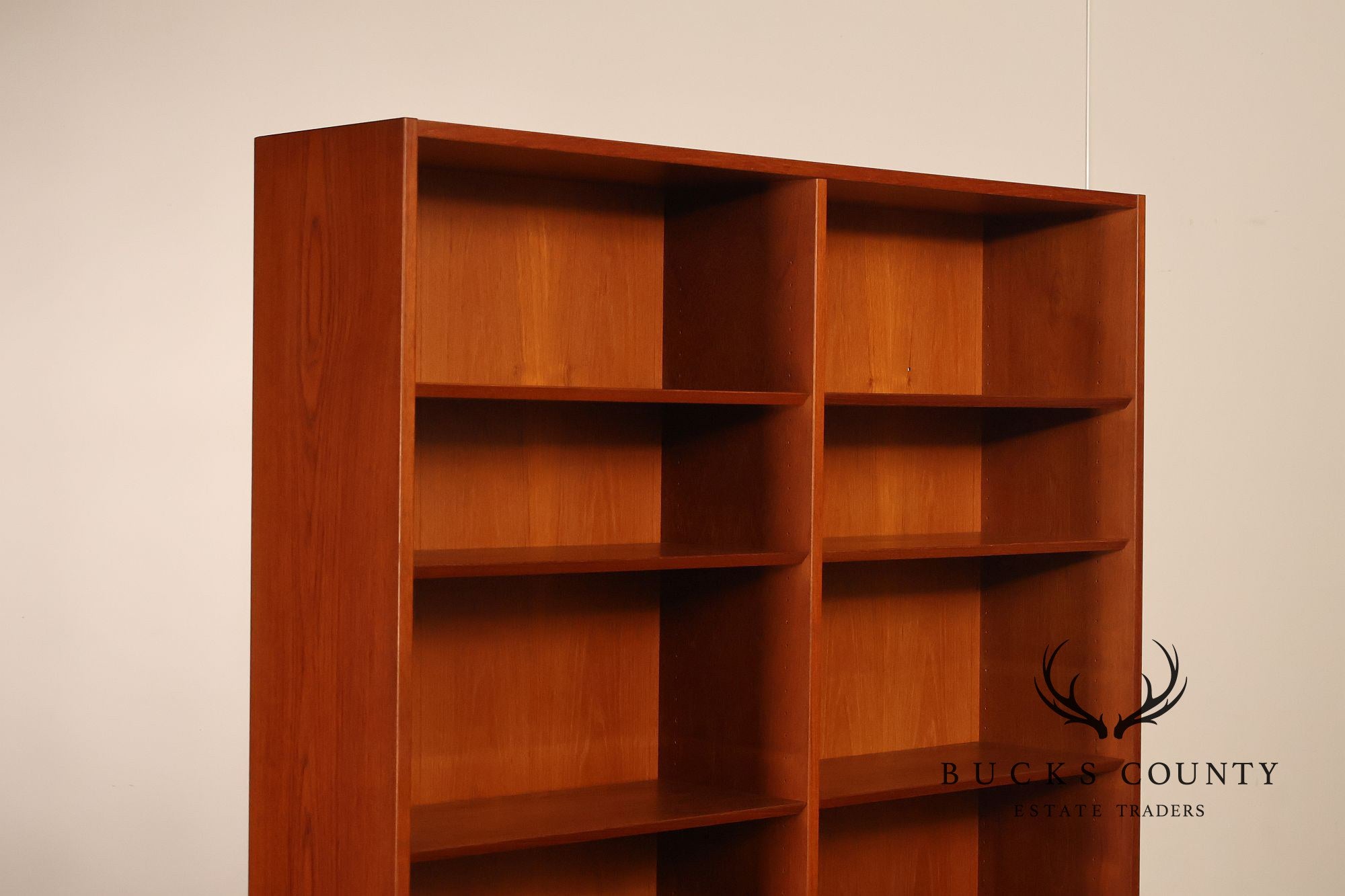 Danish Modern Teak Bookcase Hutch