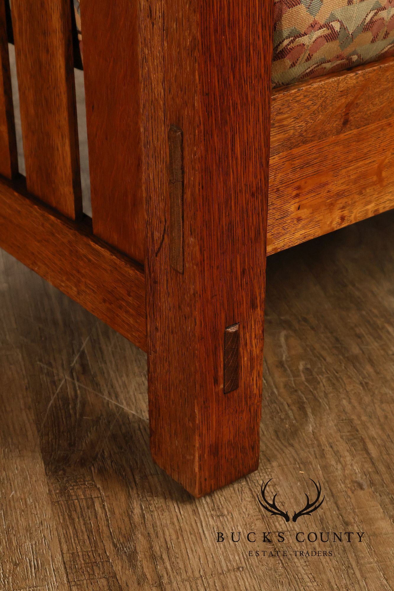 Antique L. & J.G. Stickley No. 497 Arts And Crafts Mission Oak Morris Chair
