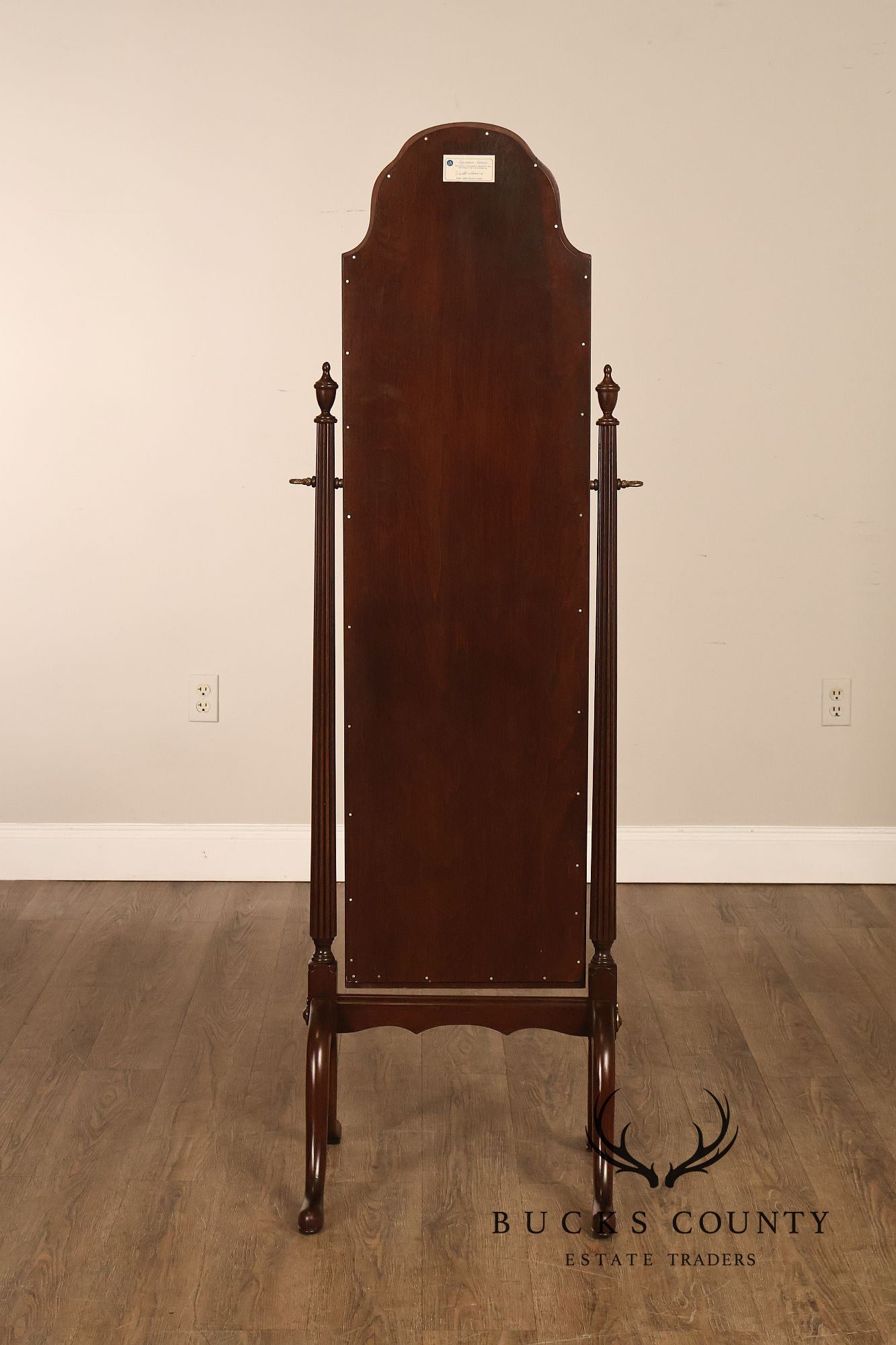 Ethan Allen Georgian Court Cherry Cheval Floor Mirror