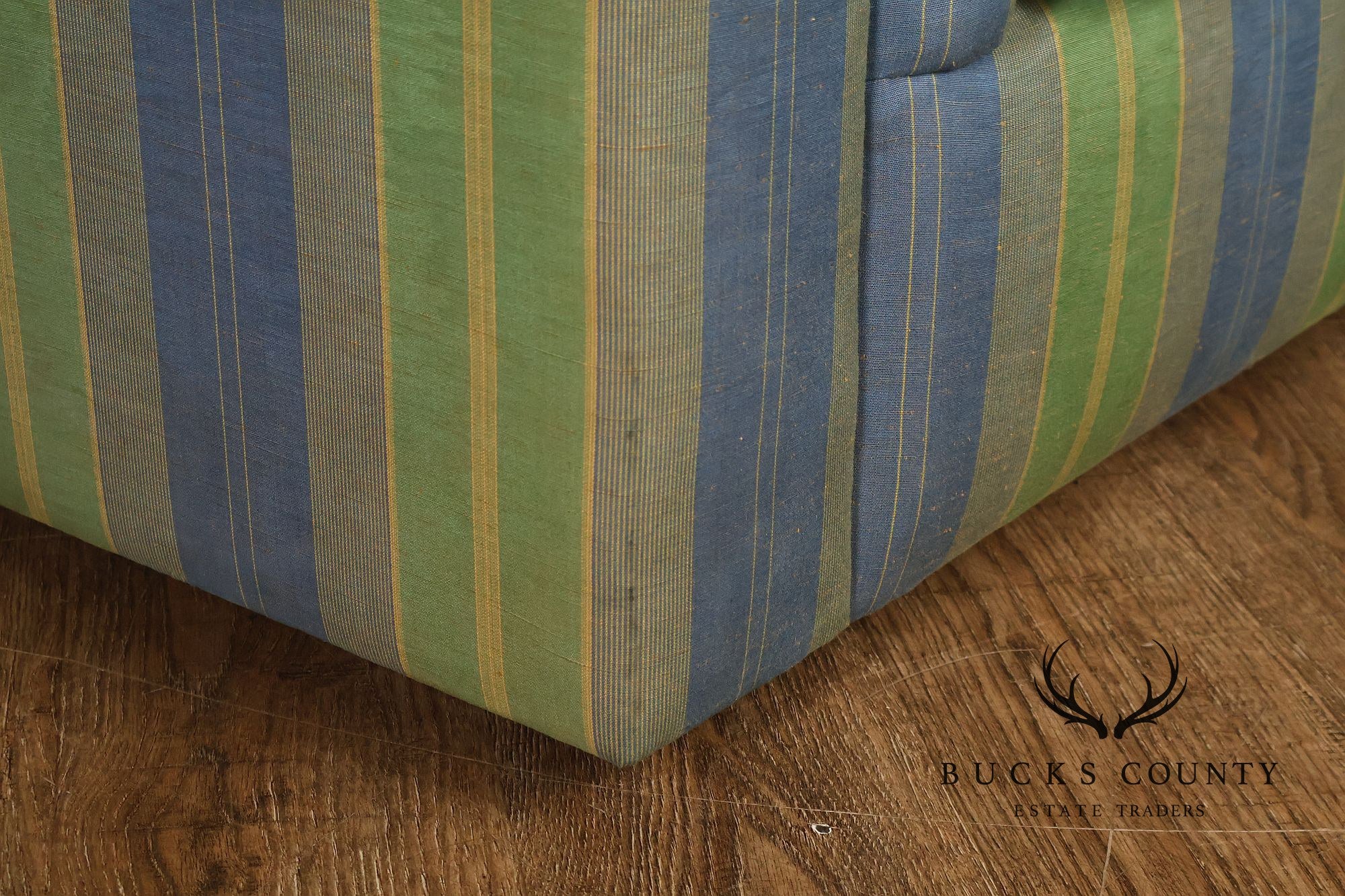 J. Robert Scott Contemporary Modern Striped Upholstered Daybed Sofa