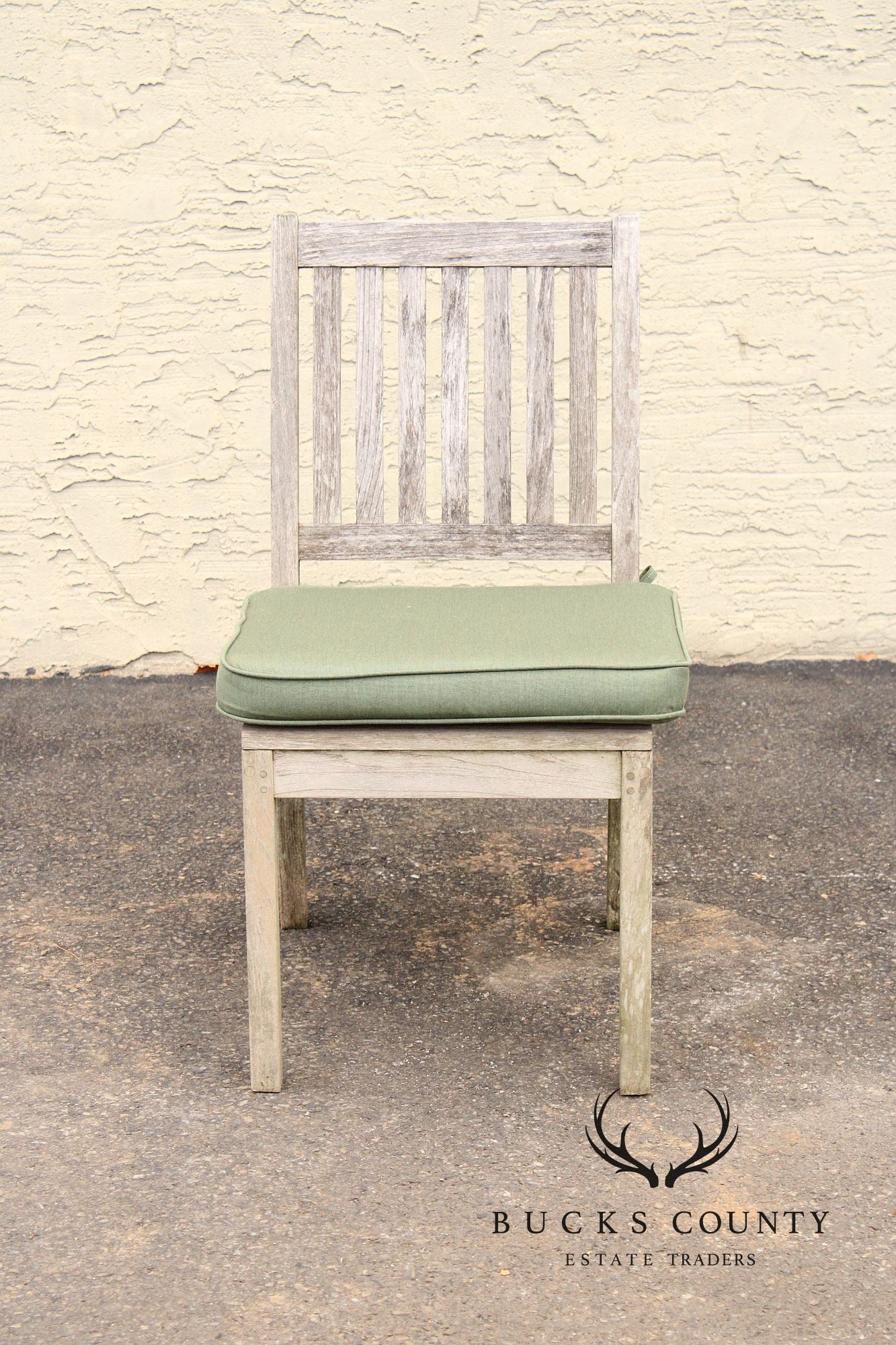 Gloster Teak Outdoor Patio Dining Table With Four Chairs