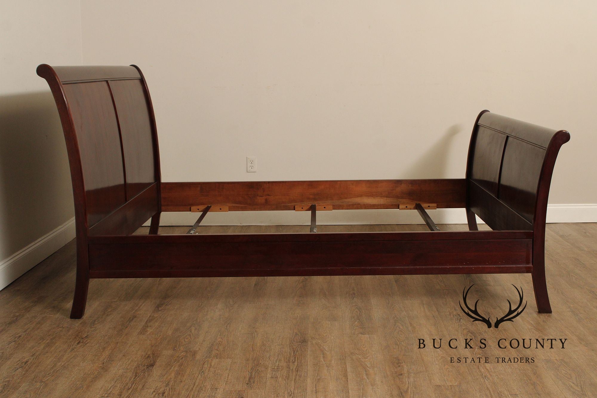 Stickley King Size Cherry Sleigh Bed