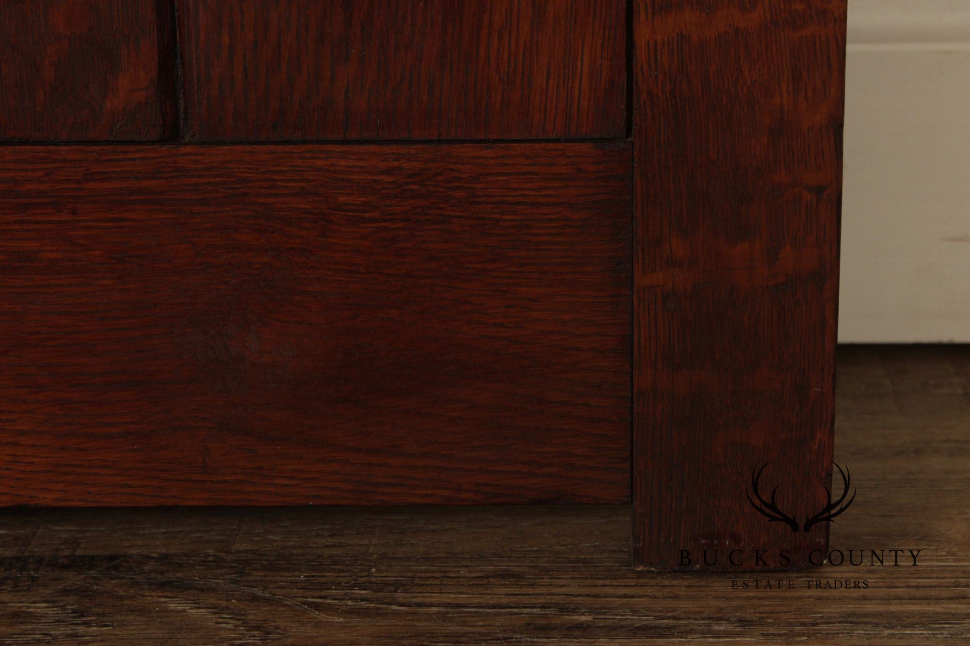 Mission Style Oak Three-Panel Screen