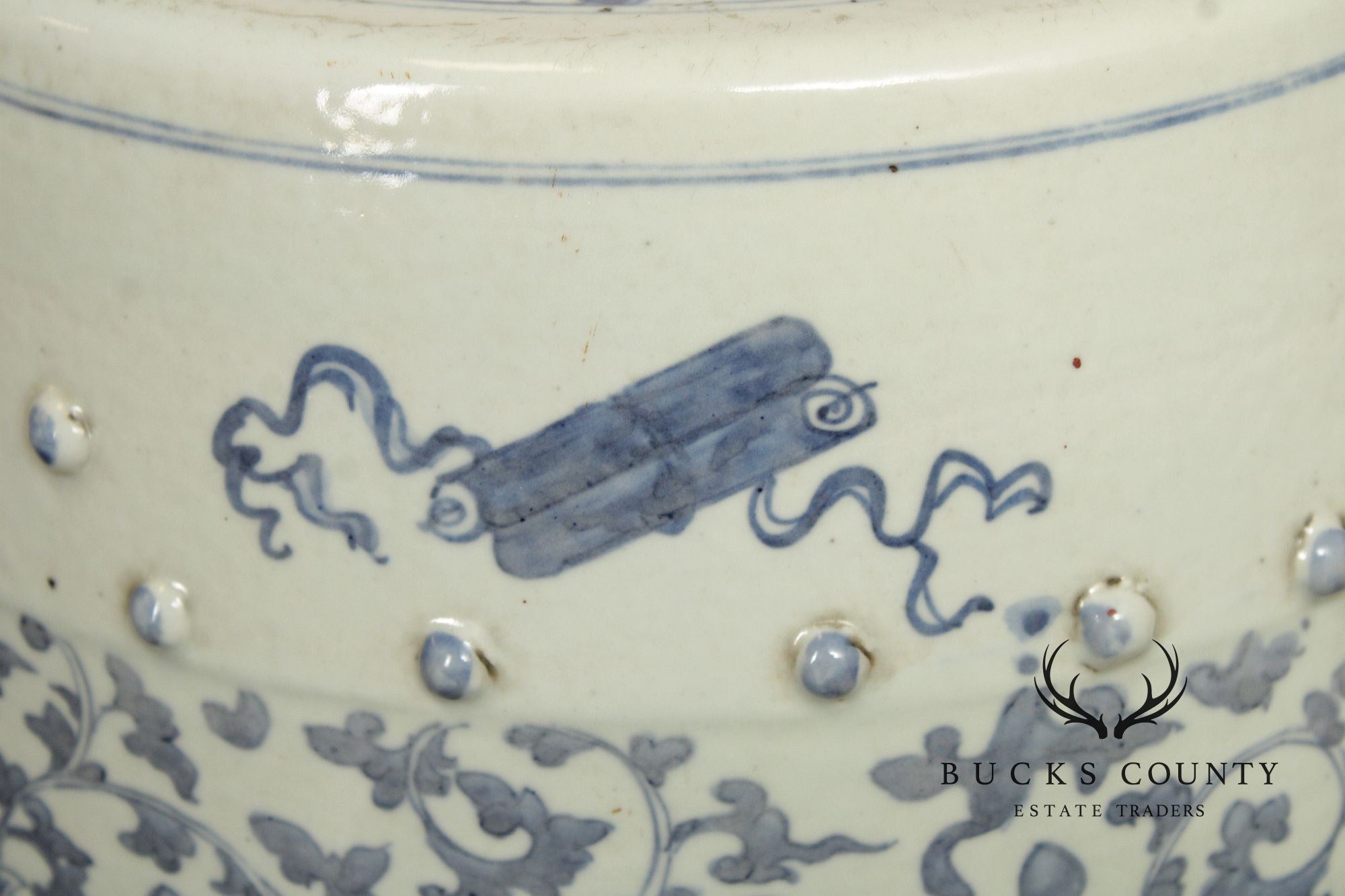 Chinese Blue and White Porcelain Garden Seat