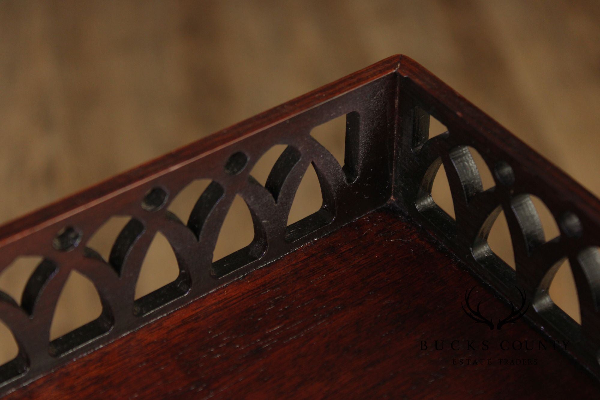 Wellington Hall Chinese Chippendale Style Mahogany Console table