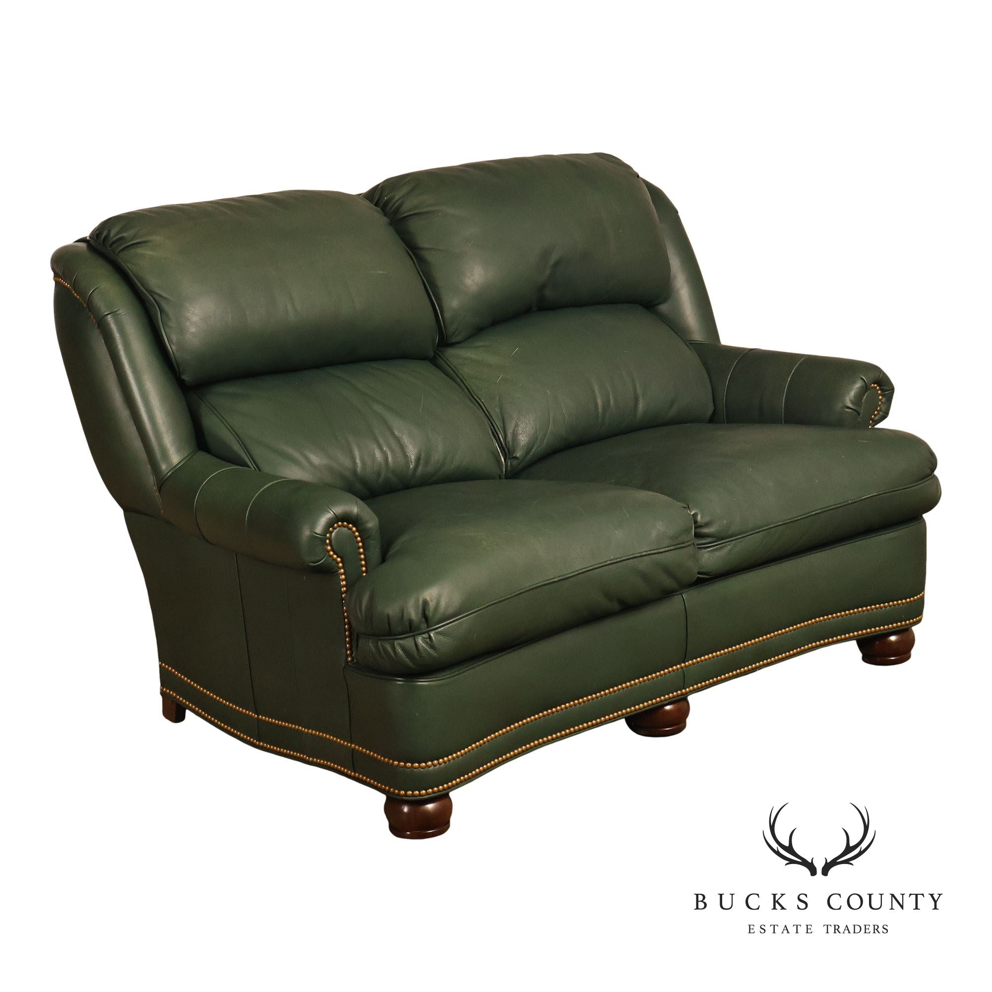 Hancock & Moore Traditional Leather Loveseat