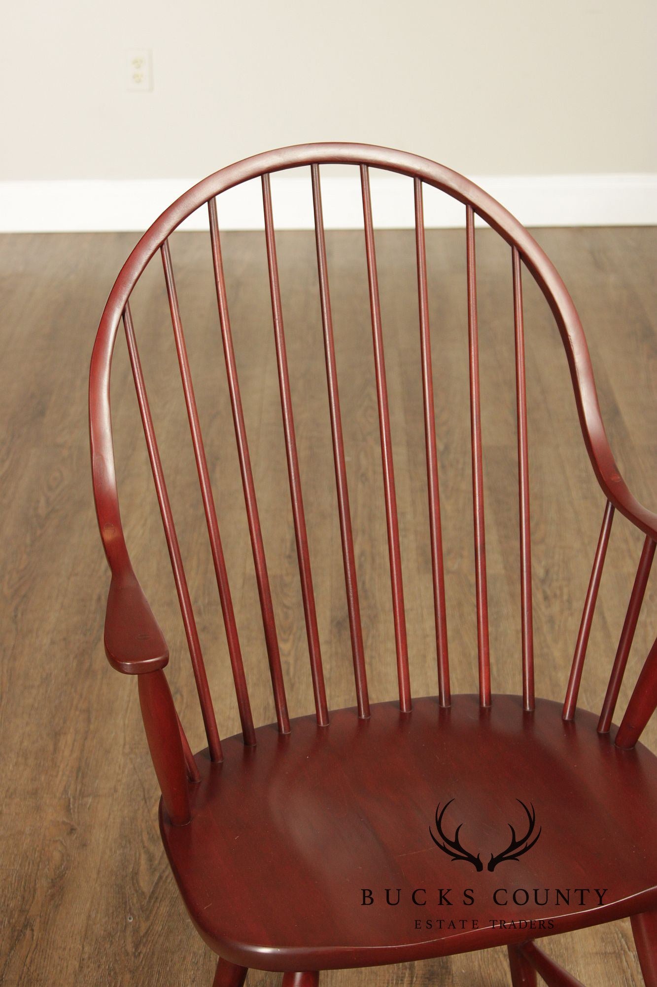 American Windsor Style Set Of 6 Spindle Back Dining Chairs