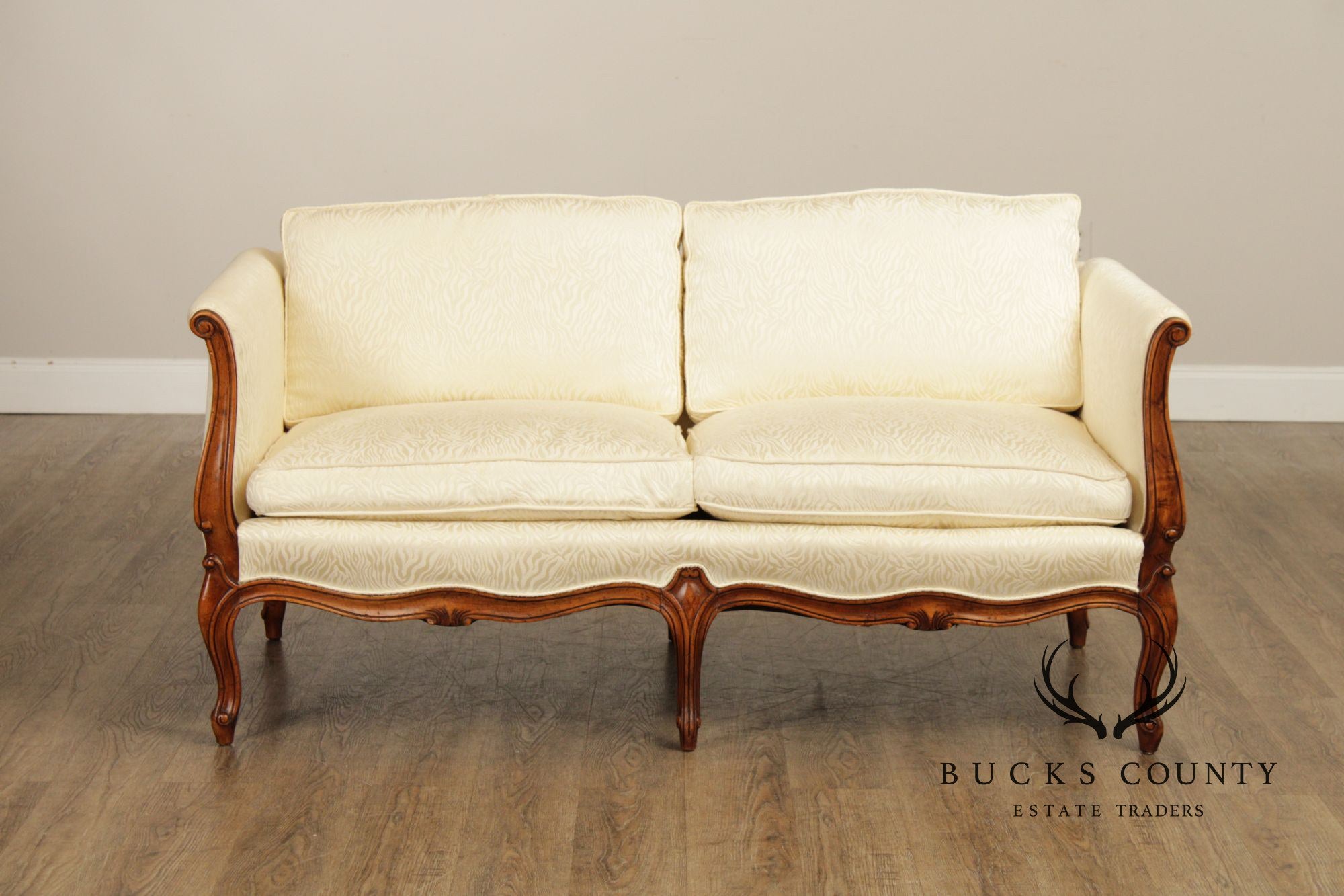 French Louis XV Style Carved Loveseat