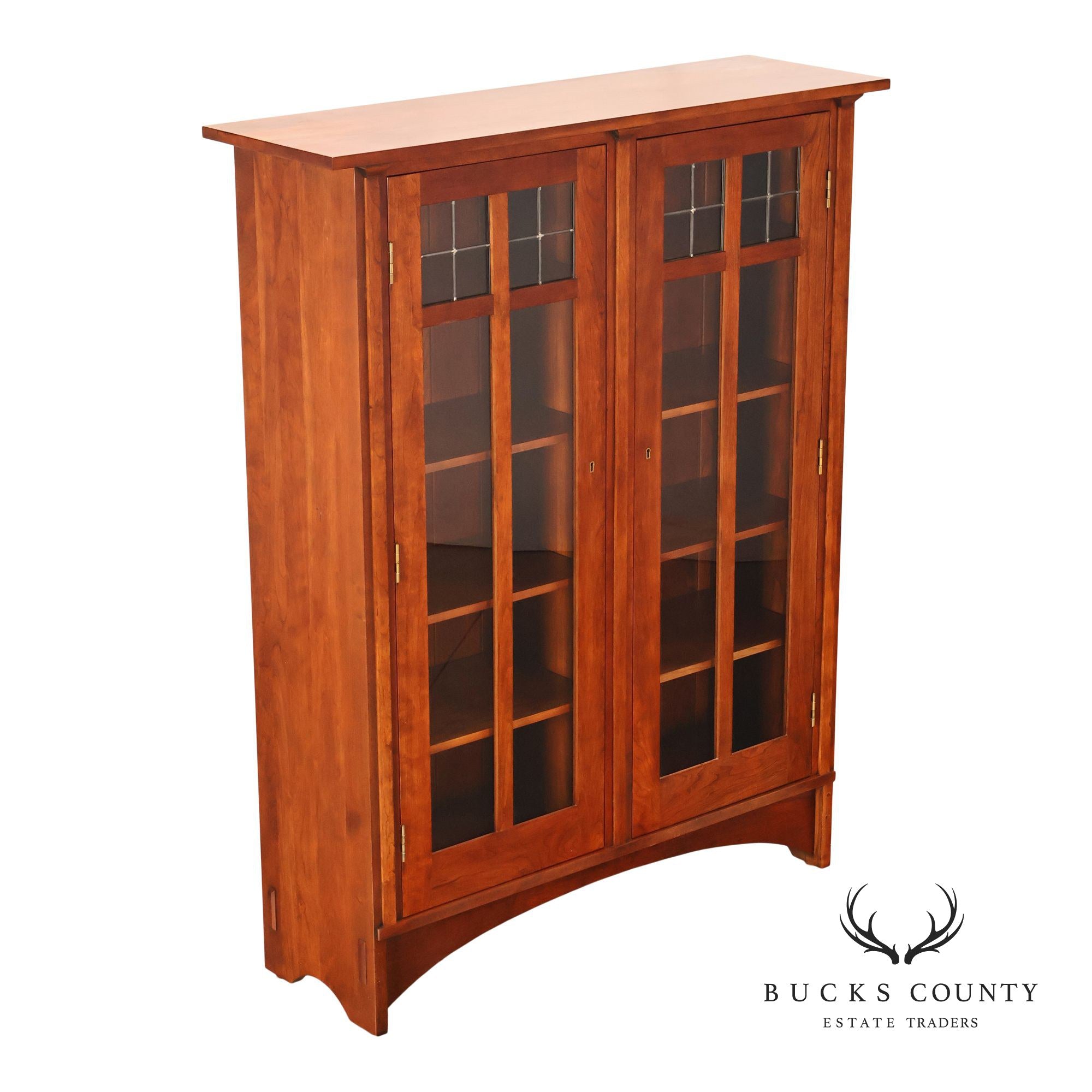 Stickley Mission Collection Harvey Ellis Cherry Bookcase