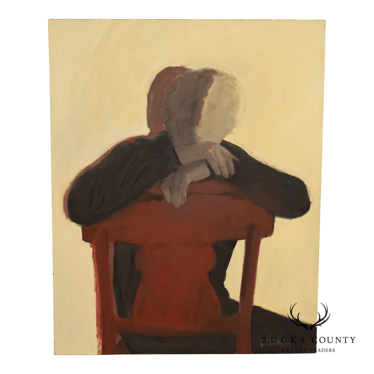 Anne Cooper Dobbins Oil Painting, Chair and The Shadow
