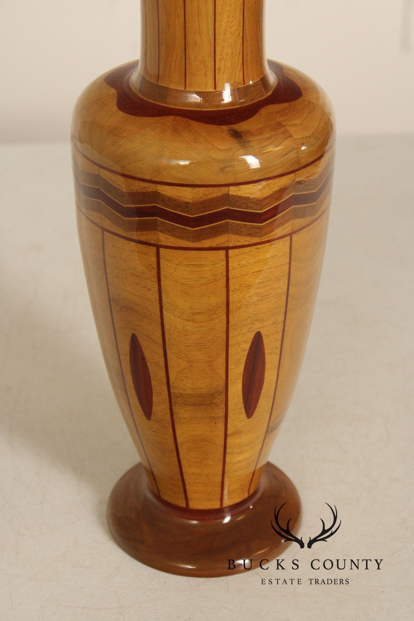 Philip M. Jacoby Set of Three Handcrafted Wood Vases
