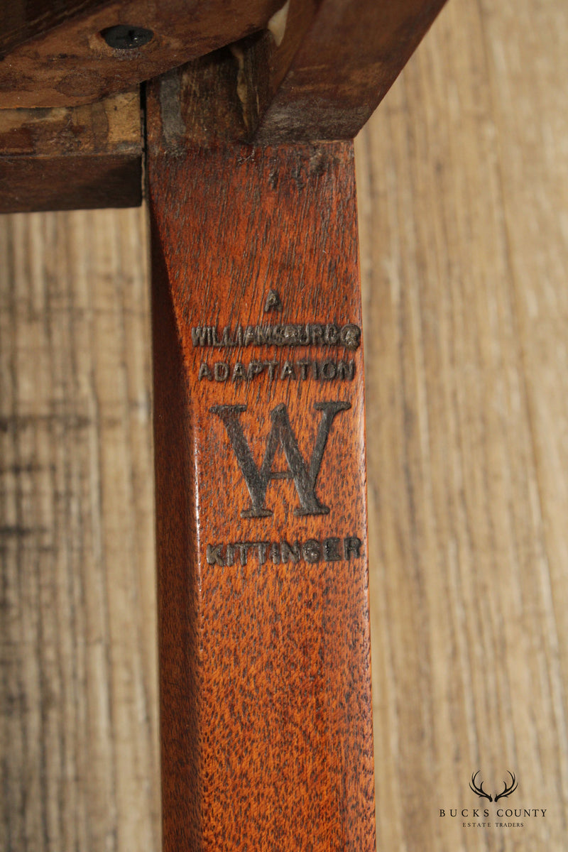 Kittinger Williamsburg Adaptation Chippendale Style Mahogany Armchair