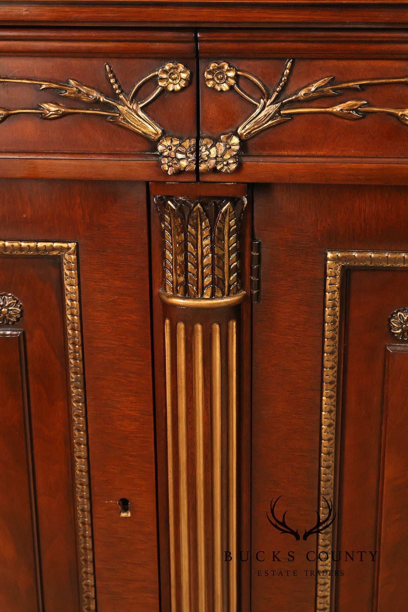 EJ Victor Mahogany Neoclassical Louis XVI Style Sideboard