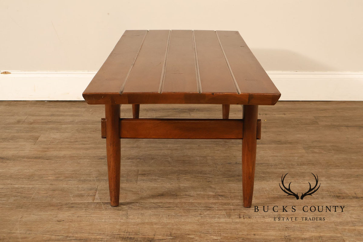 American Of Martinsville Furniture Slat Top Bench