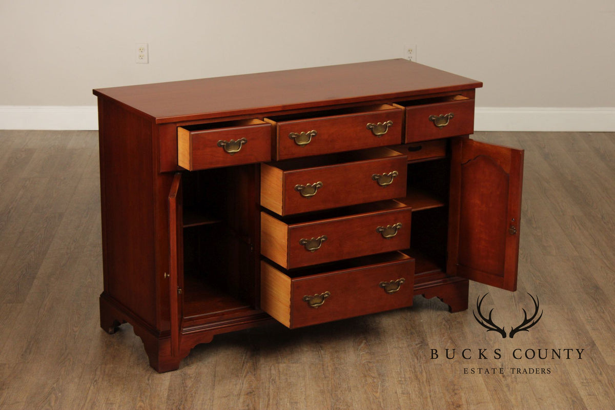 Drexel Wallace Nutting Cherry Colonial Style Sideboard Buffet