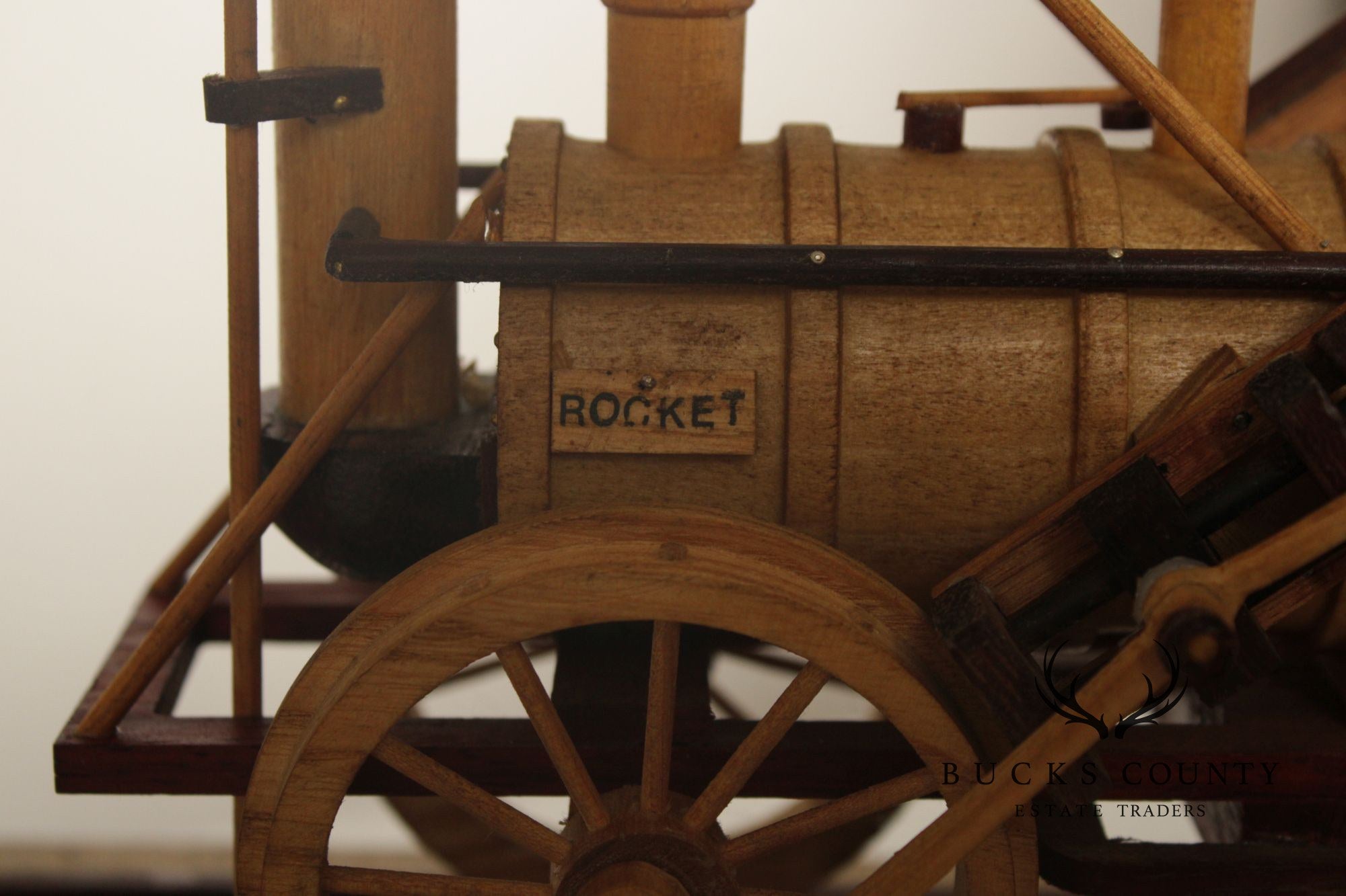 Philip Jacoby Carved Wood Model Train