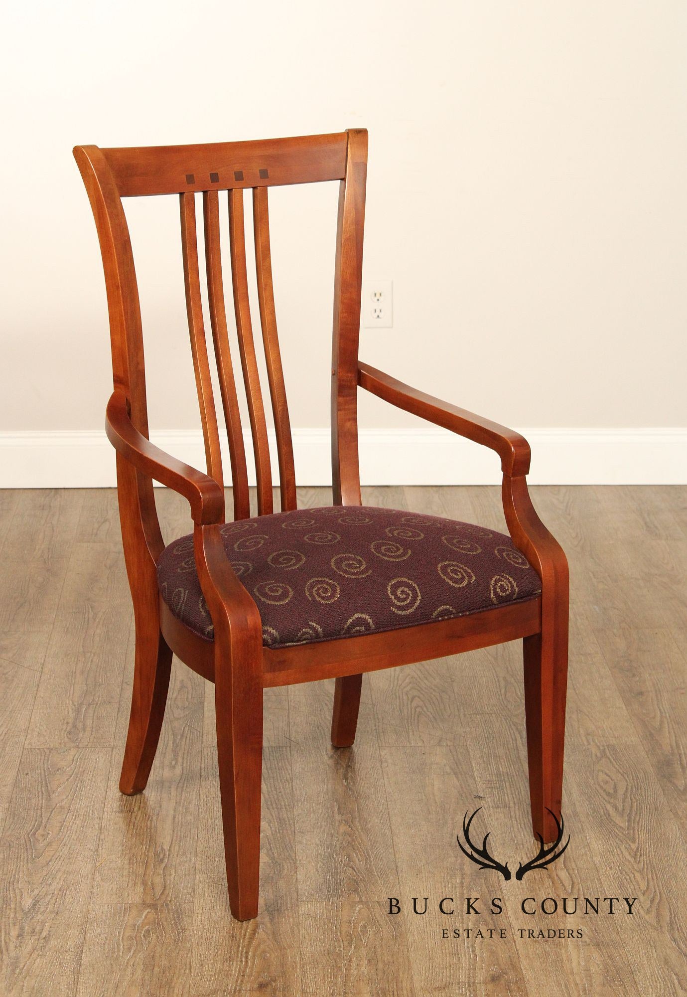 Thomasville 'American Expressions' Mission Style Set of Six Cherry Dining Chairs