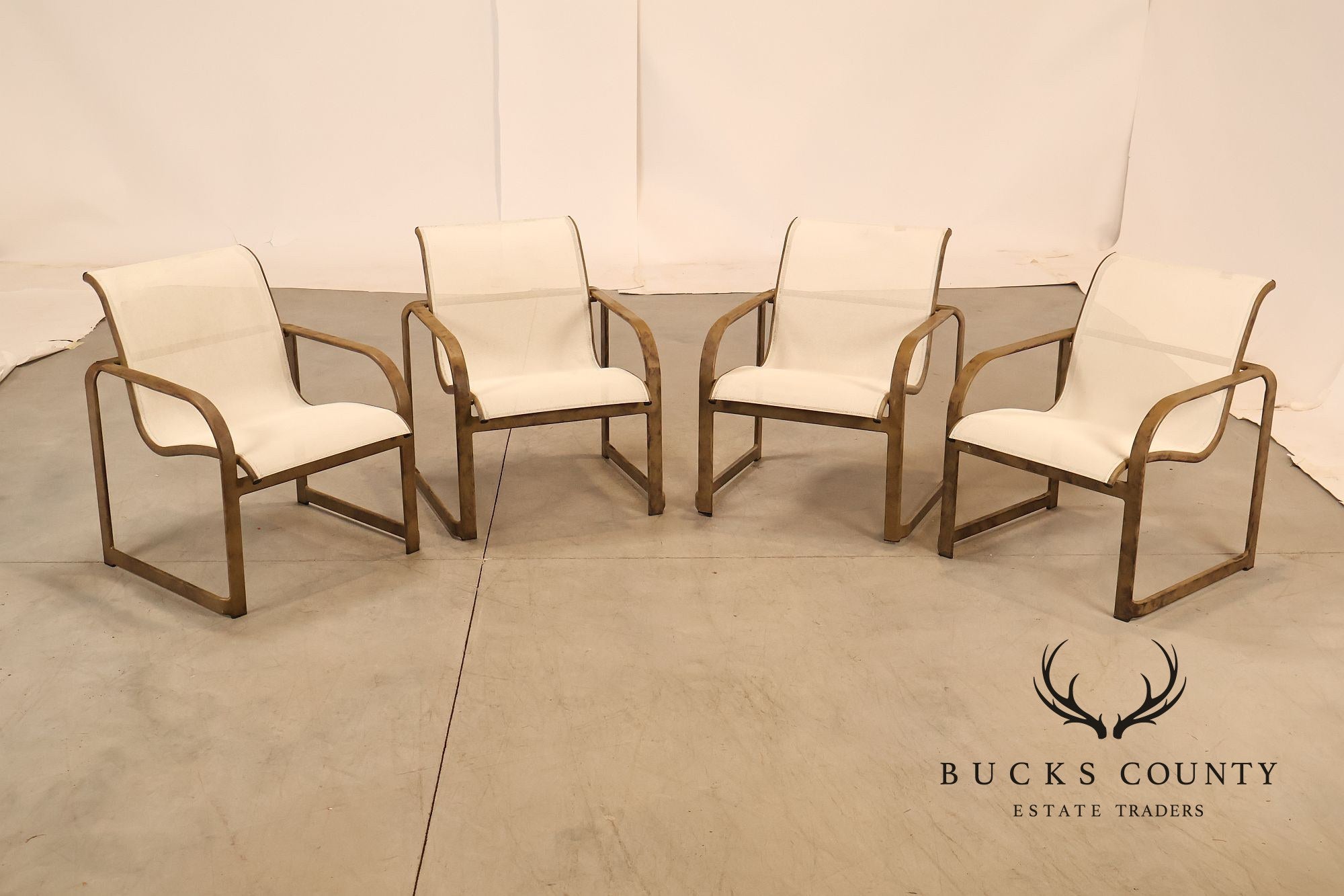 Brown Jordan Quantum Set of Four Outdoor Patio Dining Chairs