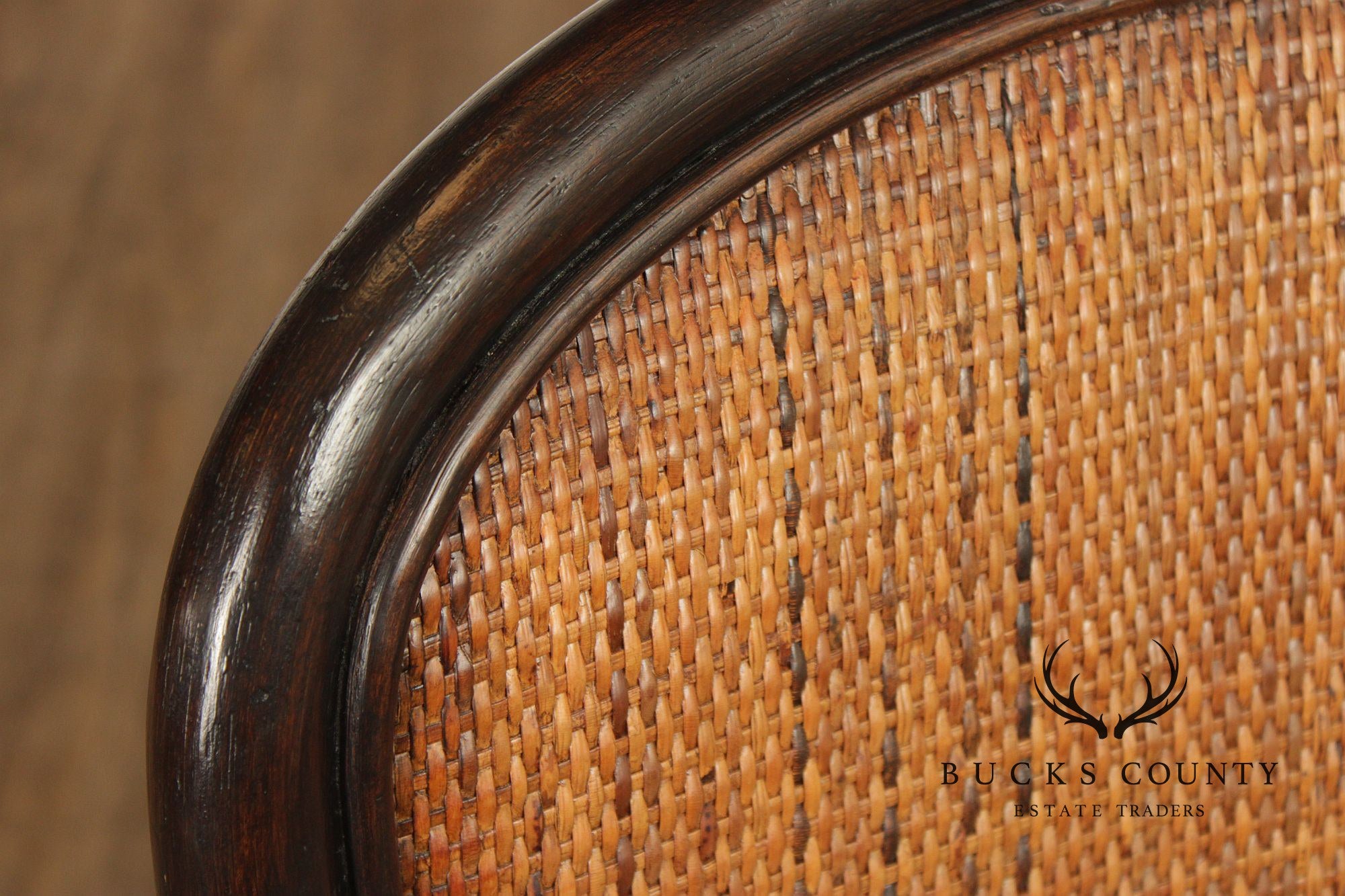 Palecek Rattan and Bamboo Armchair