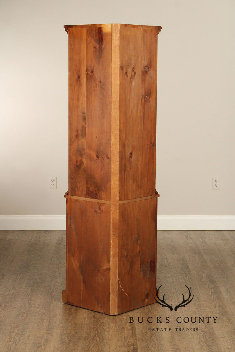 Primitive Style Custom Pine Corner Cabinet