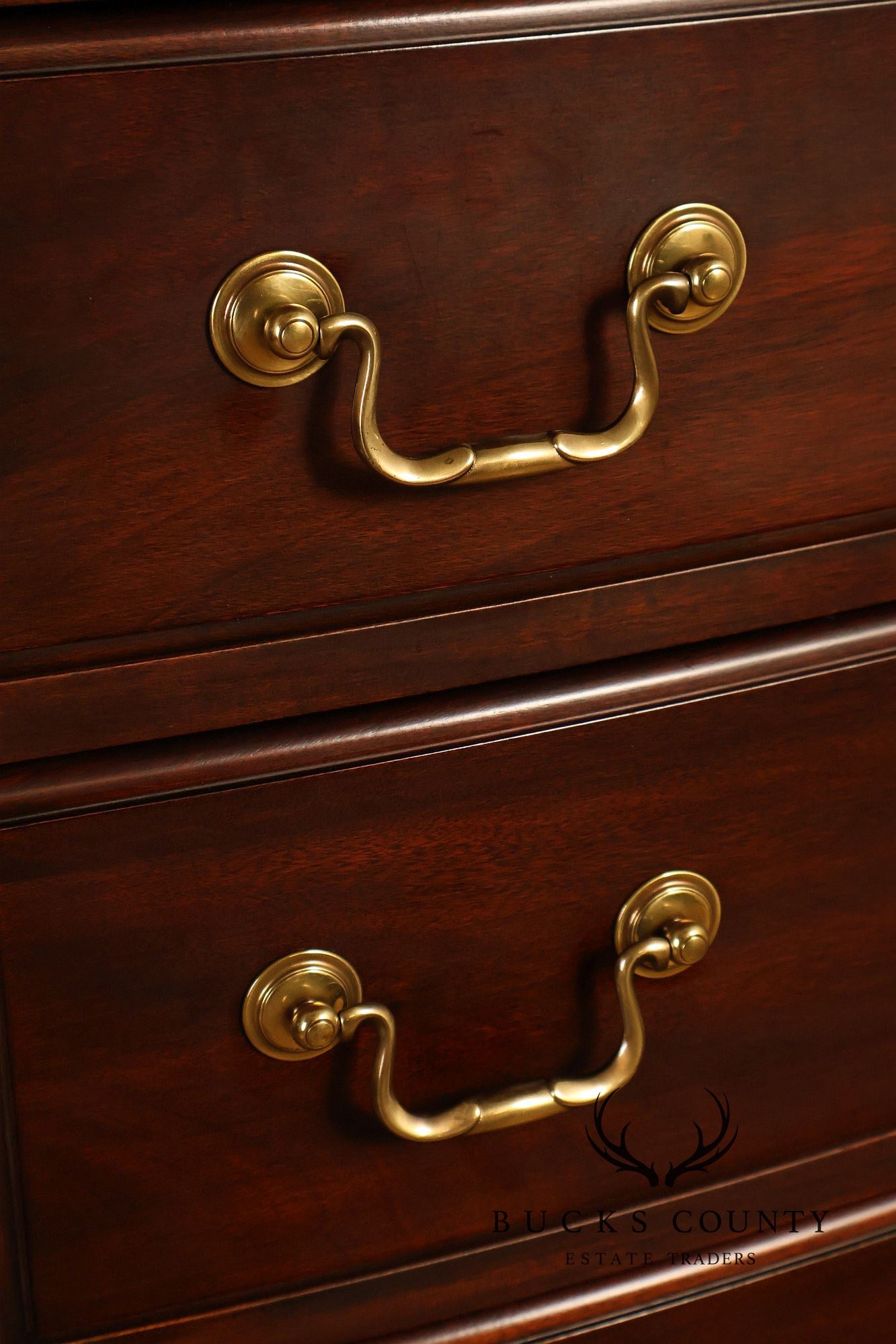 Henkel Harris Mahogany Bowfront Tall Chest