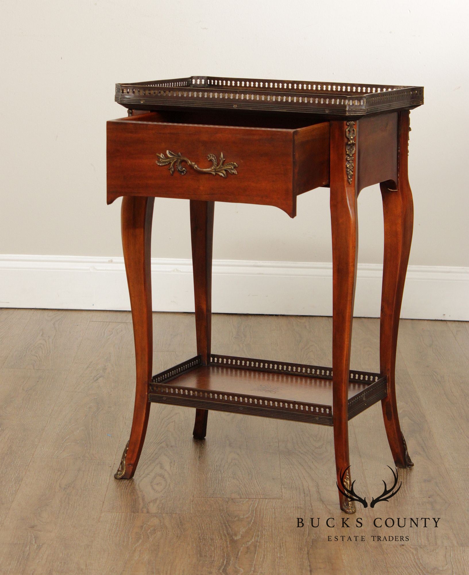 Theodore Alexander Louis XV Style Two-Tier Side Table