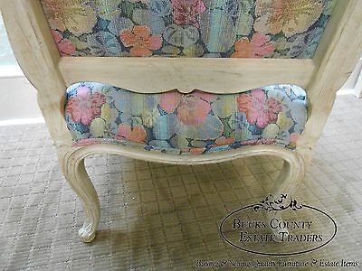 Interior Crafts Pair of Louis XV Style Fauteuil Carved Living Room Arm Chairs