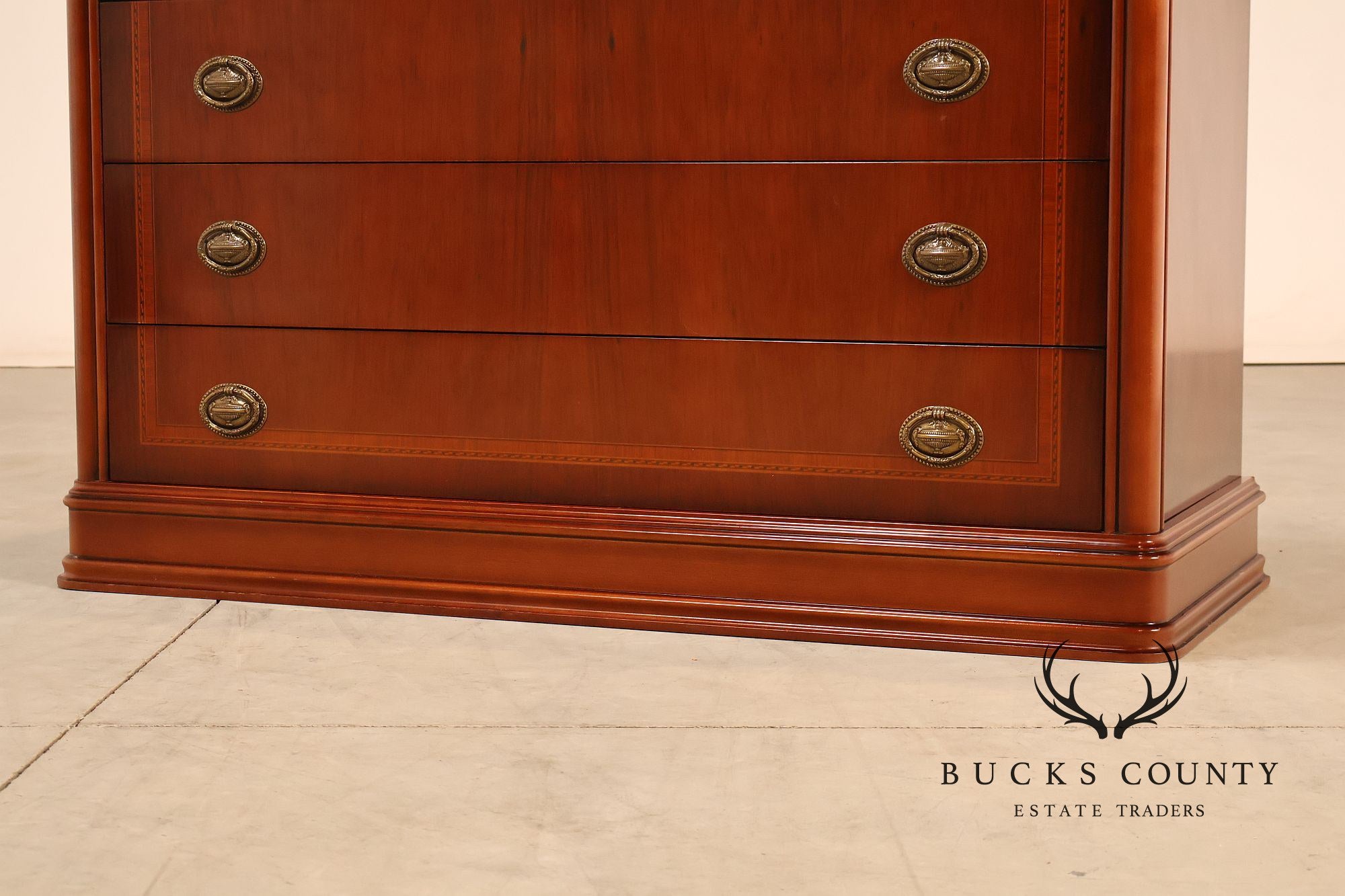 Edwardian Style Inlaid Mahogany Chest of Drawers