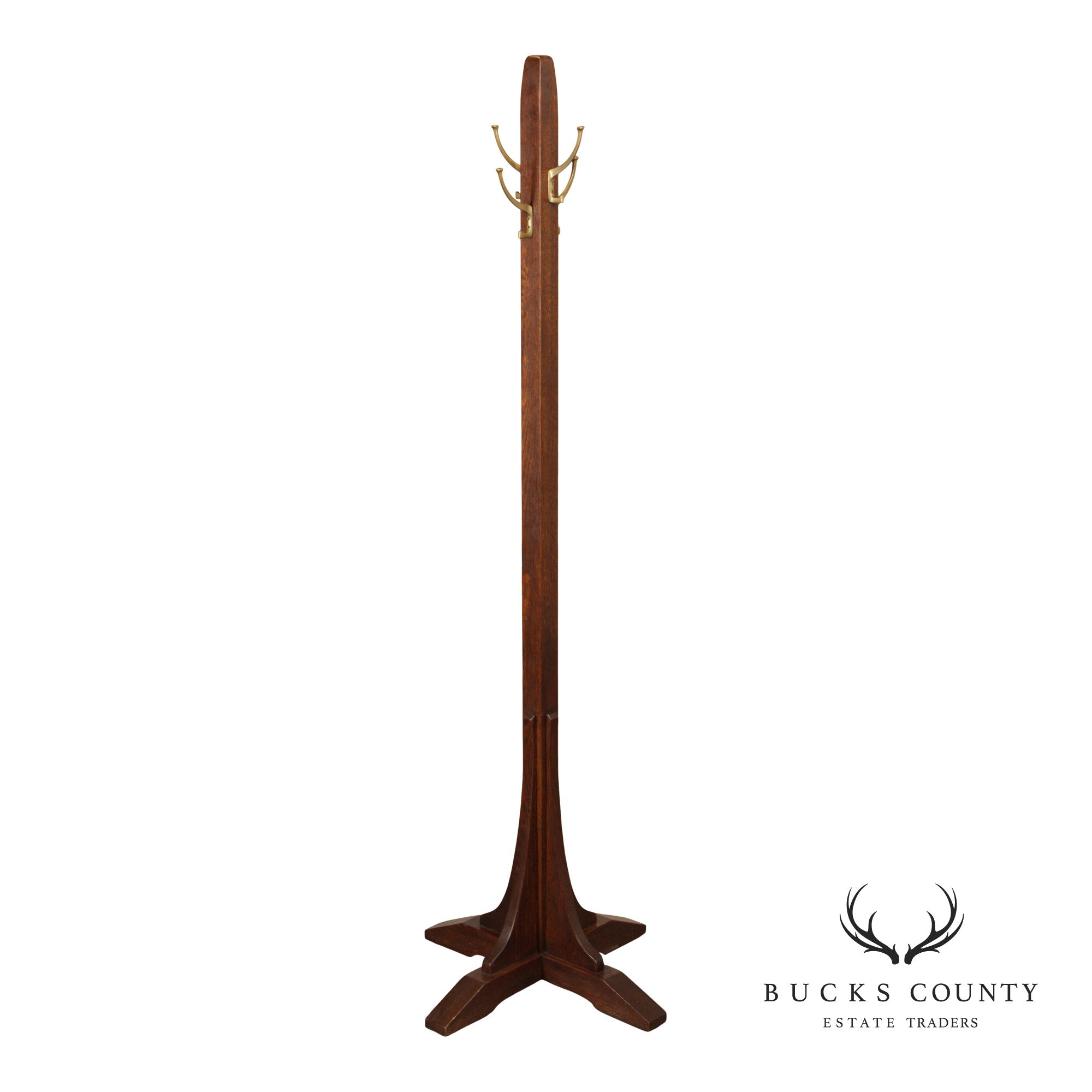 Stickley Mission Collection Oak Clothes Tree