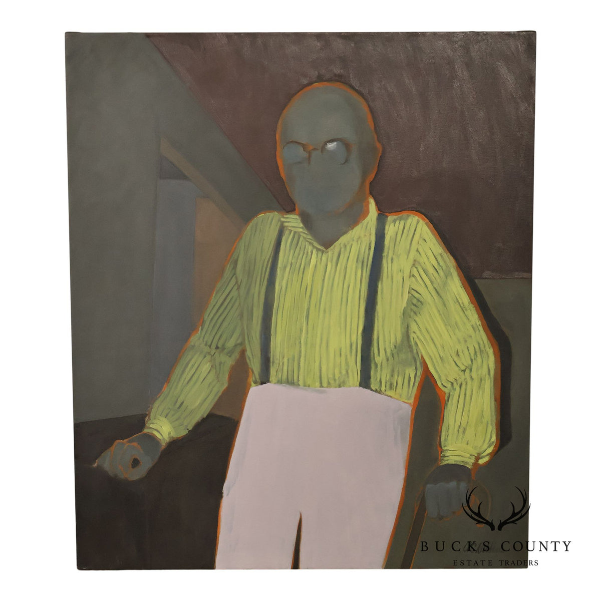 Anne Cooper Dobbins Oil Painting, 'Mr. Pfeiffer'