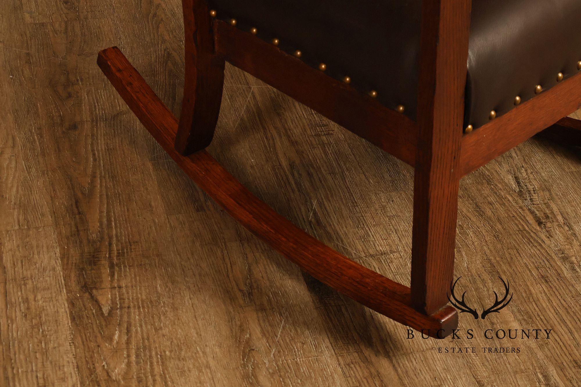 Antique Arts And Crafts Mission Oak Rocking Chair
