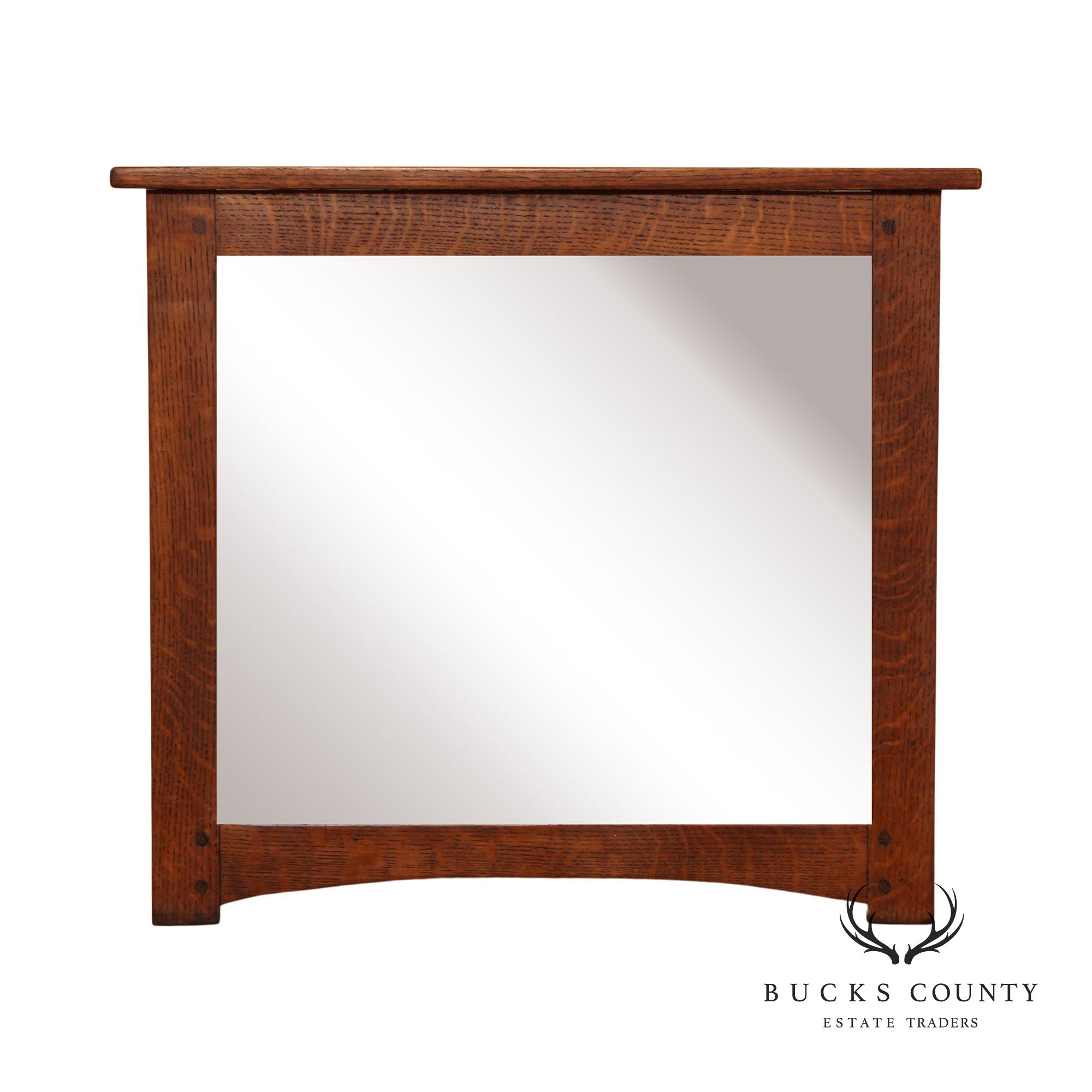 Mission Style Oak Wall Mirror