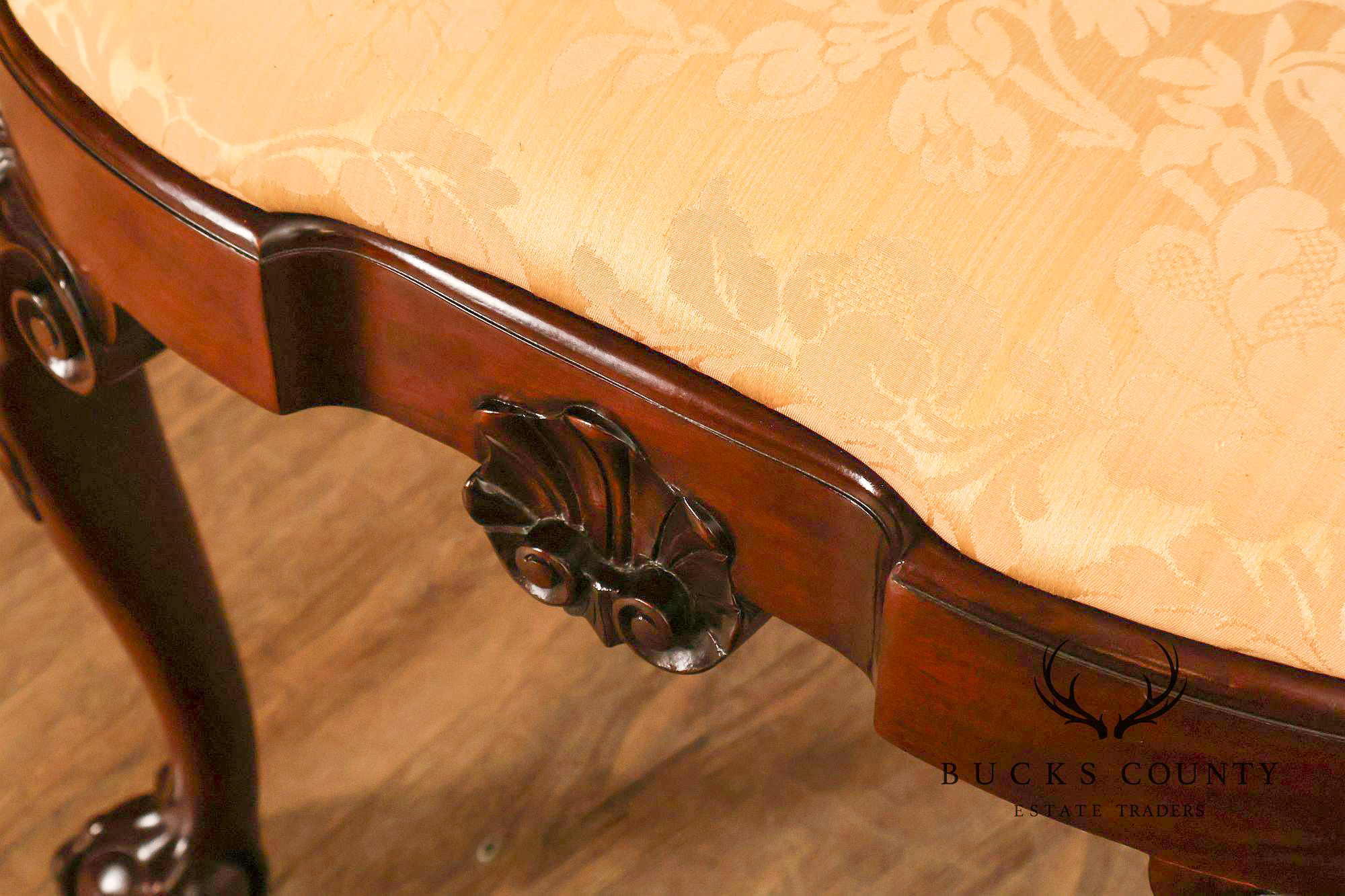 Kindel Winterthur Collection Set of Four Carved Dining Chairs